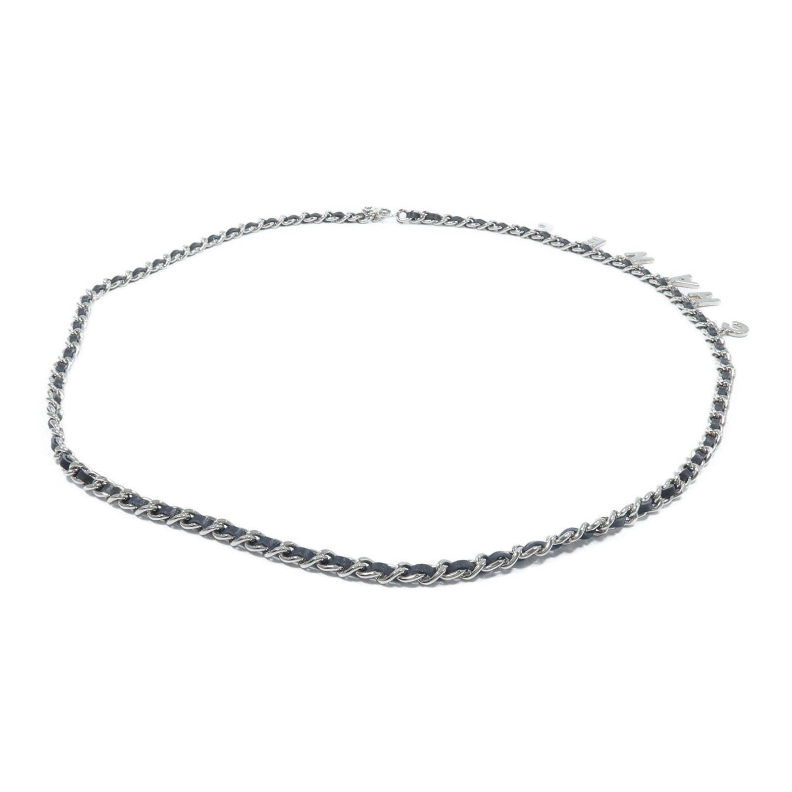 CHANEL 金屬/皮革Chain Belt腰帶
