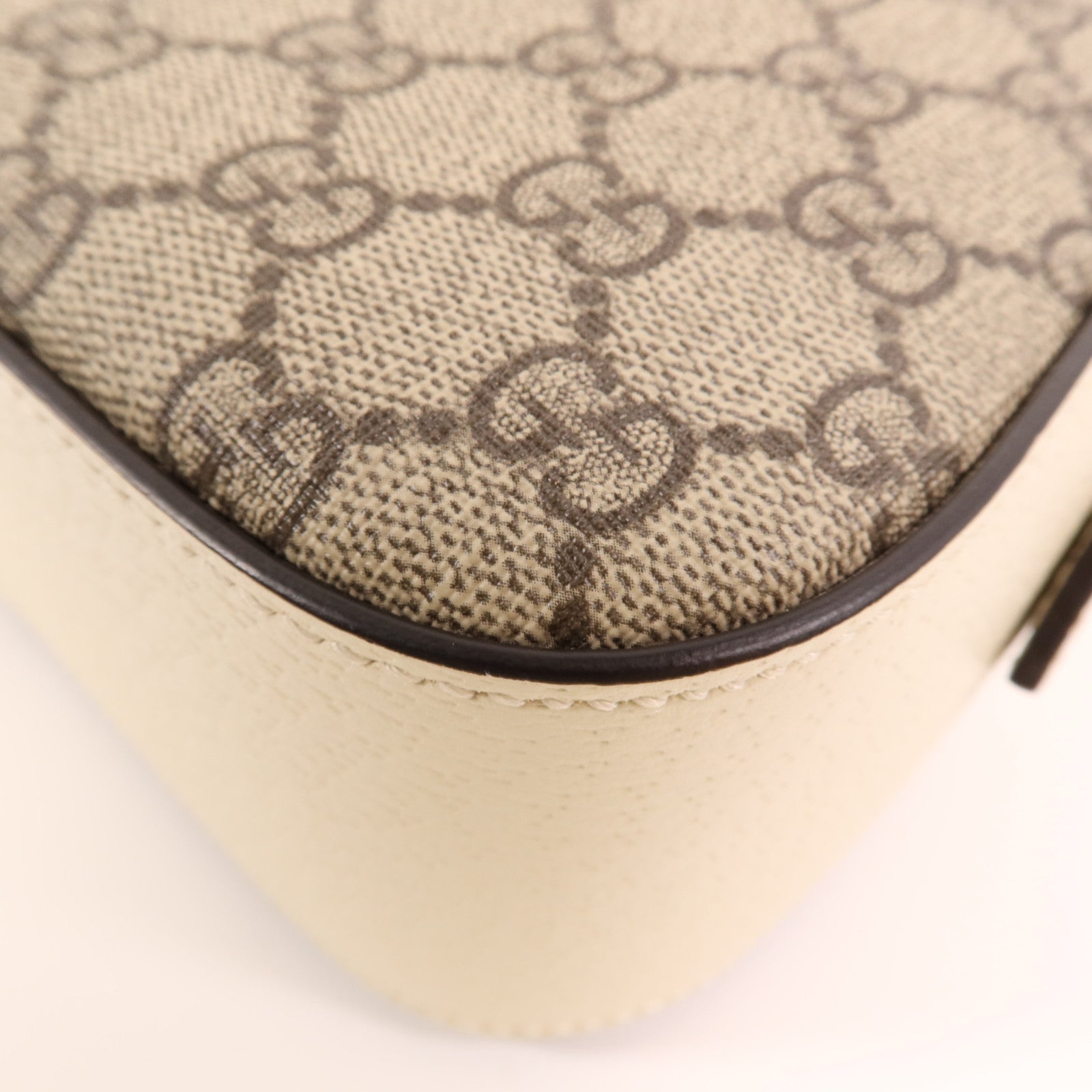 GUCCI 塗層帆布/牛皮皮革Ophidia GG金扣肩背袋