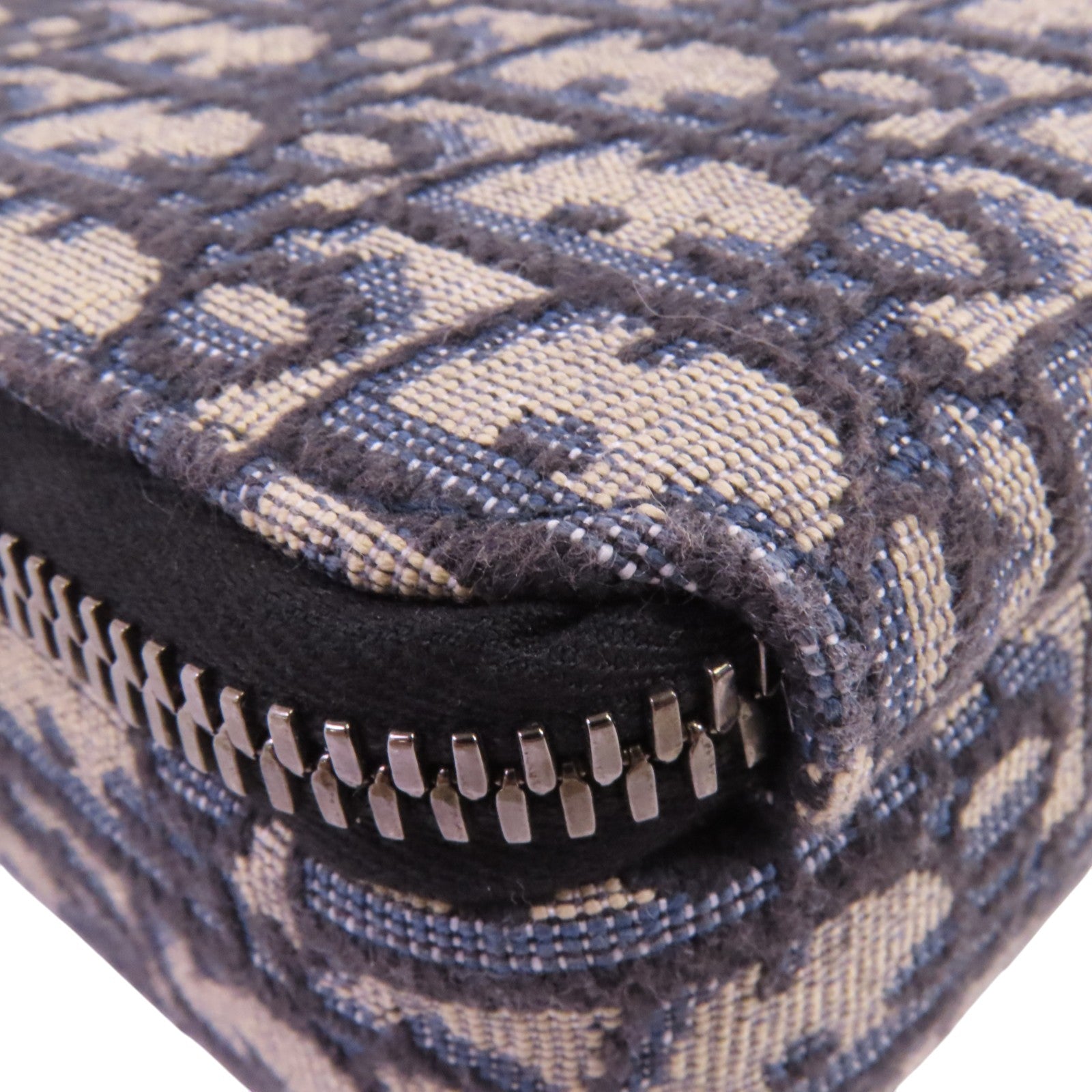 Dior Obriqur帆布Zipped Pouch With Strap銀扣肩背袋