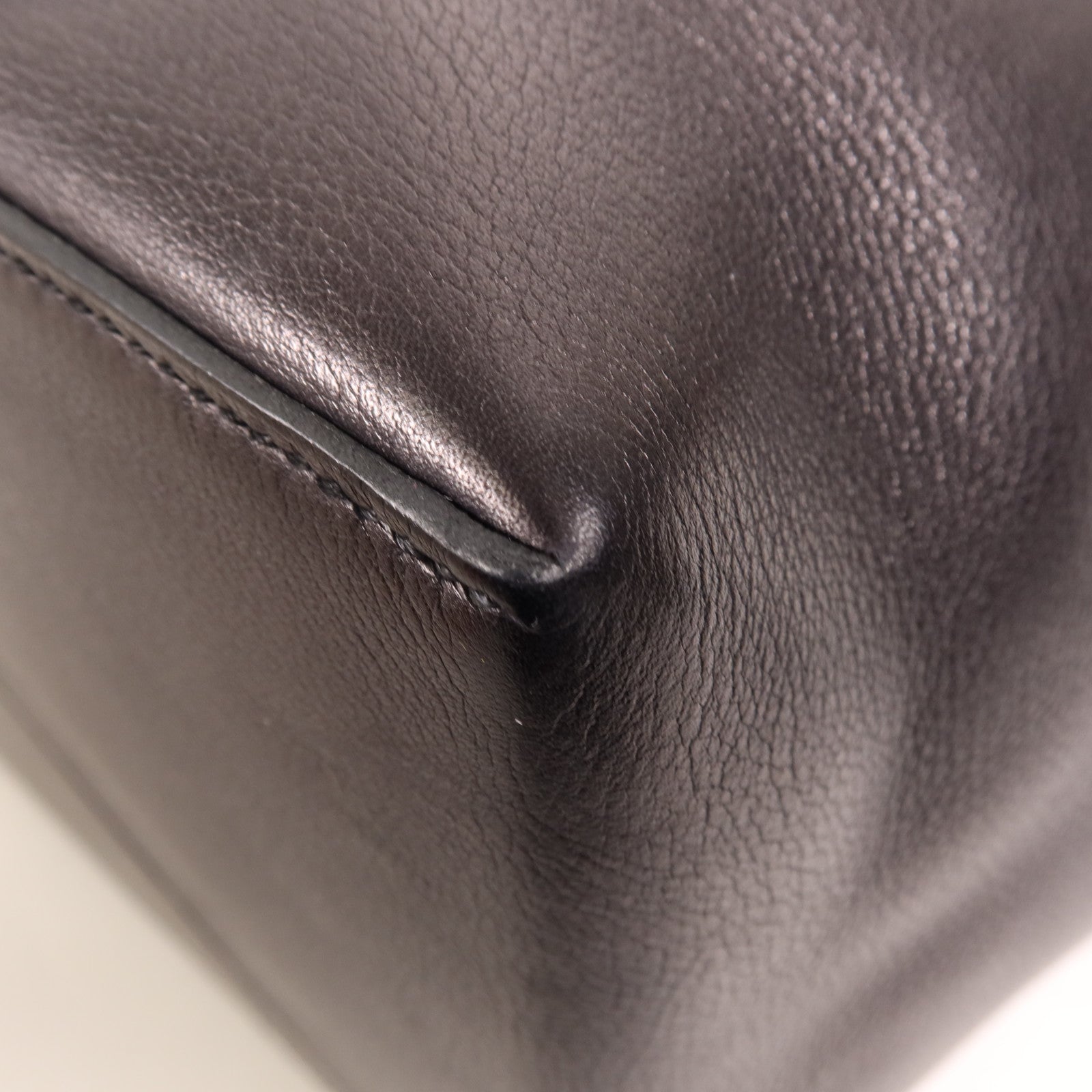 HERMES Evercolor皮革Licol 19手挽肩背兩用袋Noir