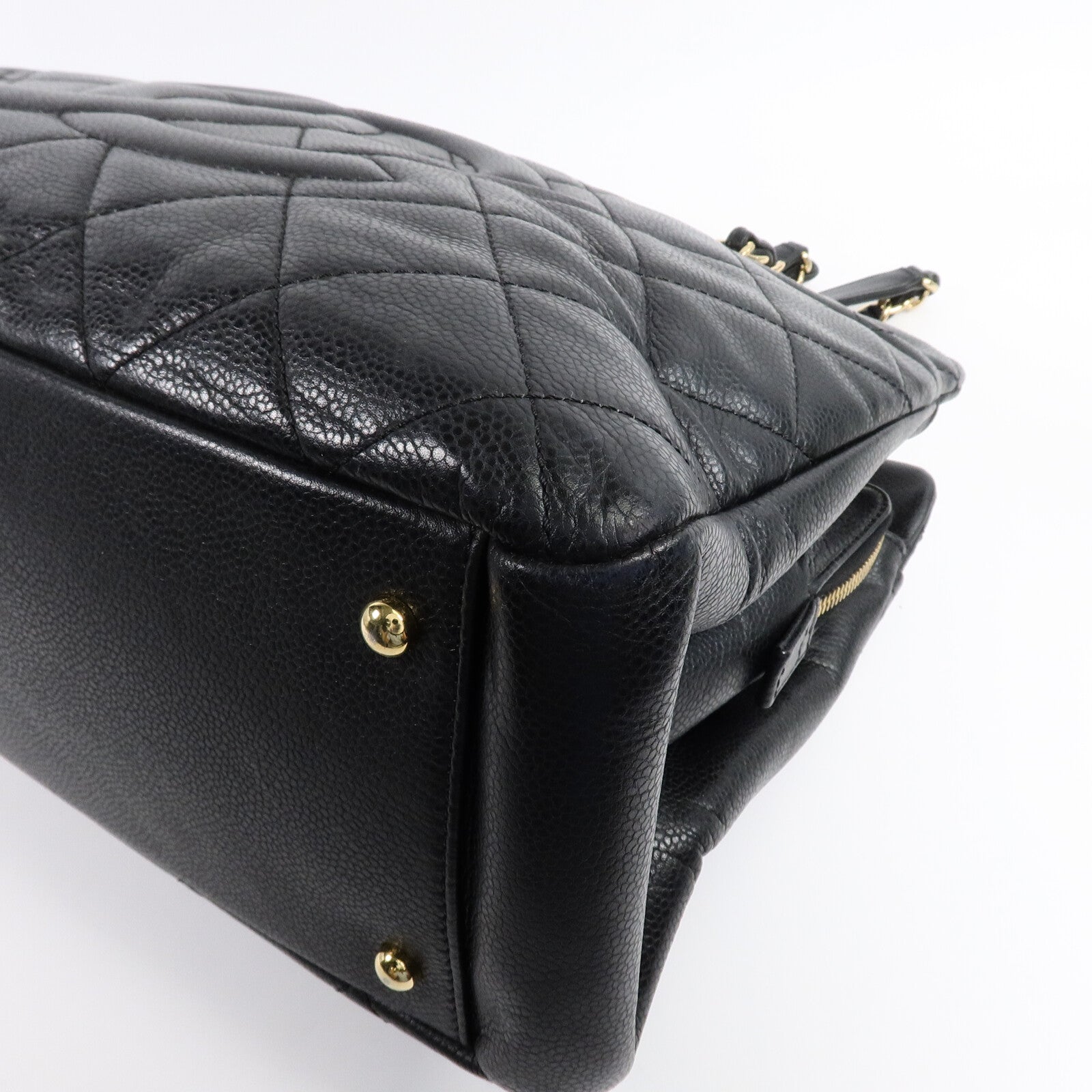 CHANEL 牛皮皮革Chain Shoulder Tote手挽袋