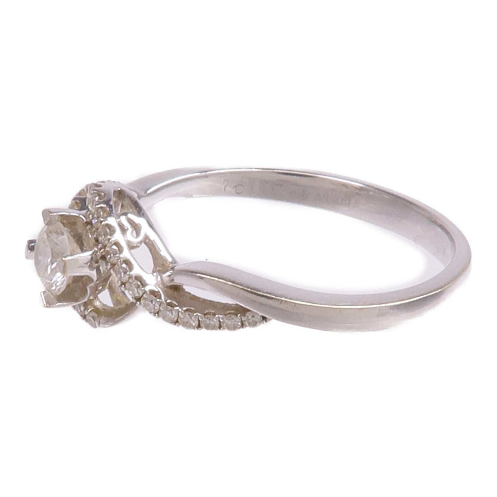 JEWELRY 【激減優惠】18K白金Diamond Ring鑽石戒指US#5.25