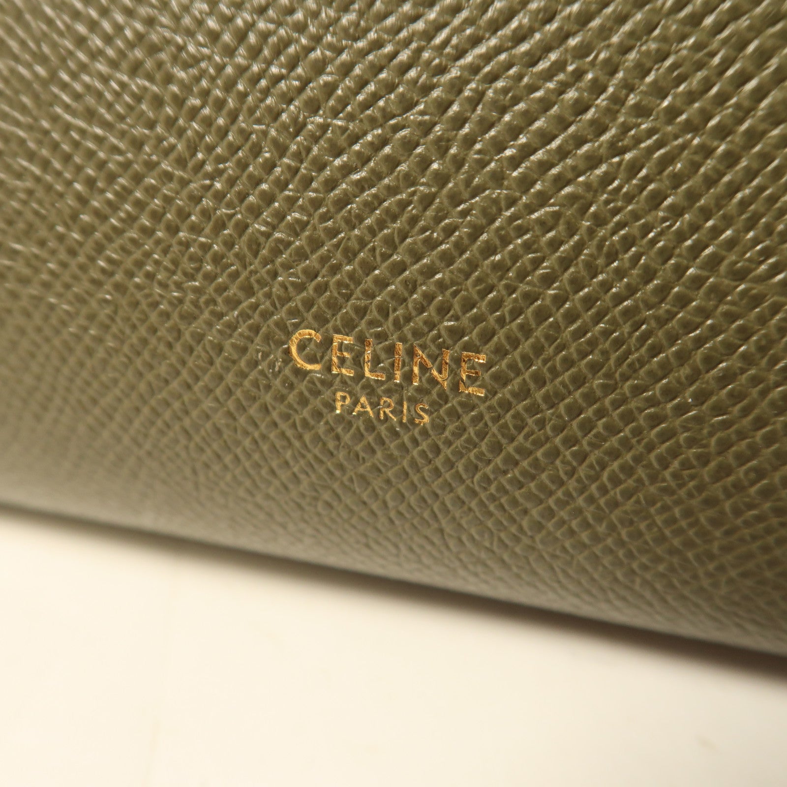 CELINE 牛皮皮革Micro Belt Bag金扣手挽肩背兩用袋