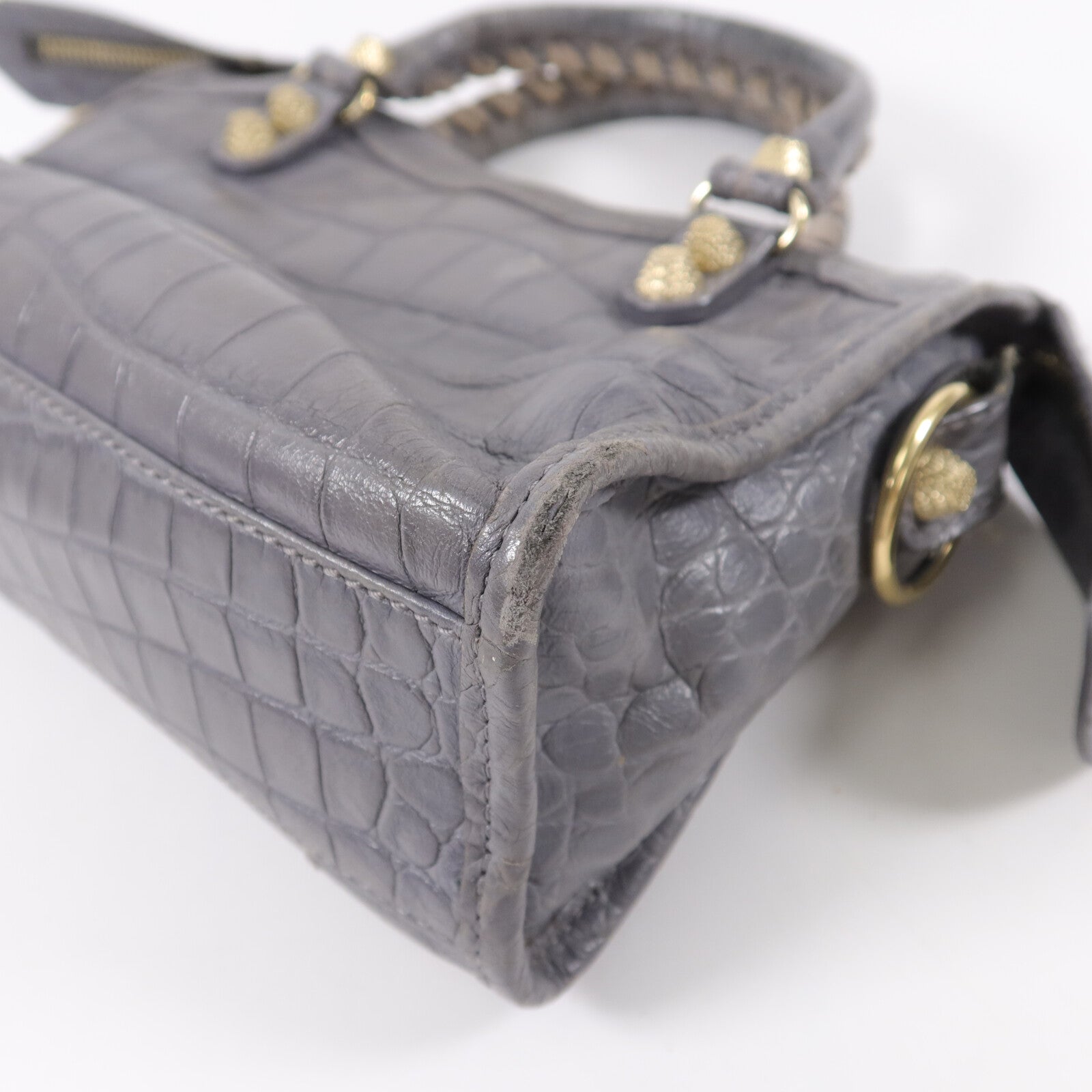 BALENCIAGA 牛皮皮革Giant Mini City肩背袋