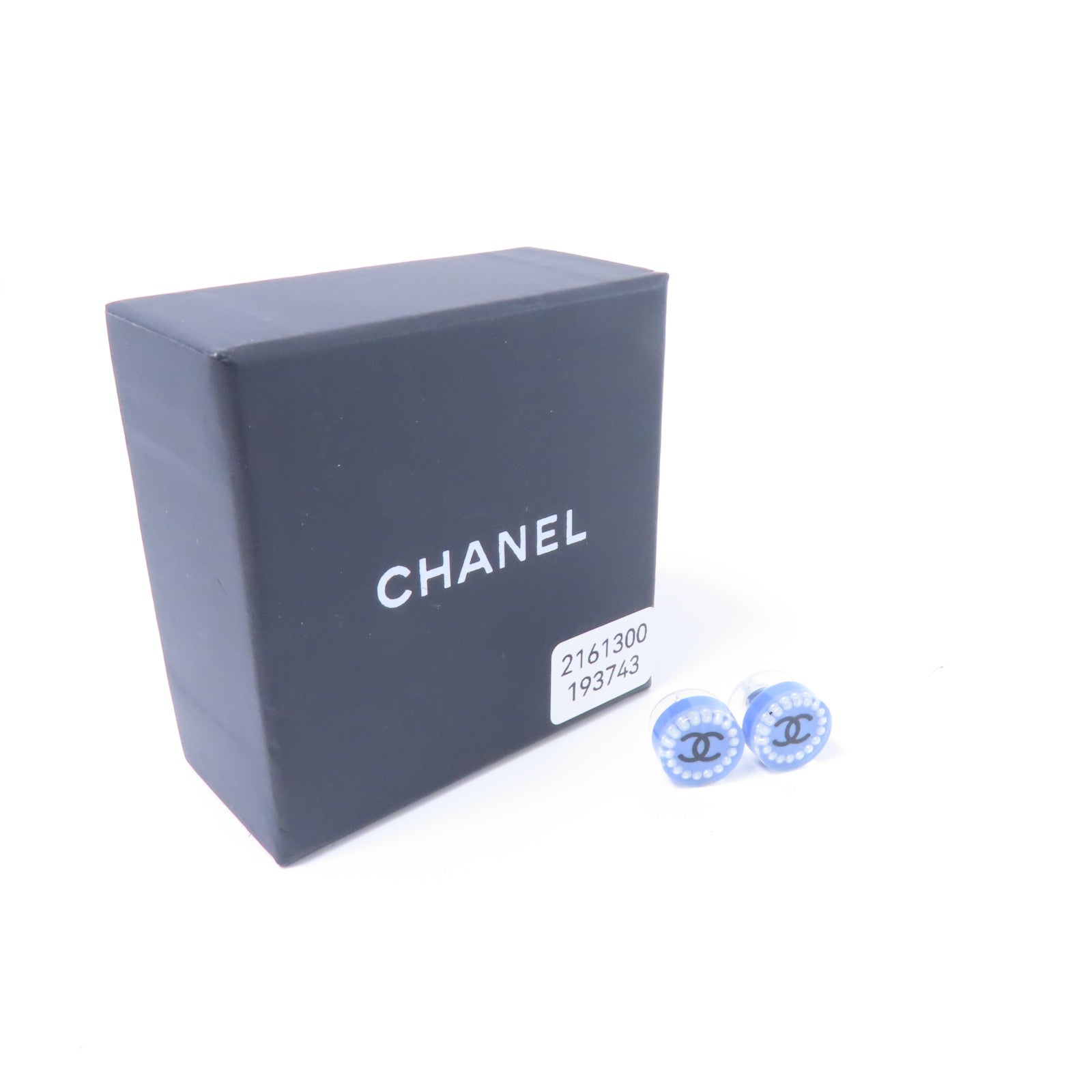 CHANEL PVC Earrings耳環藍色