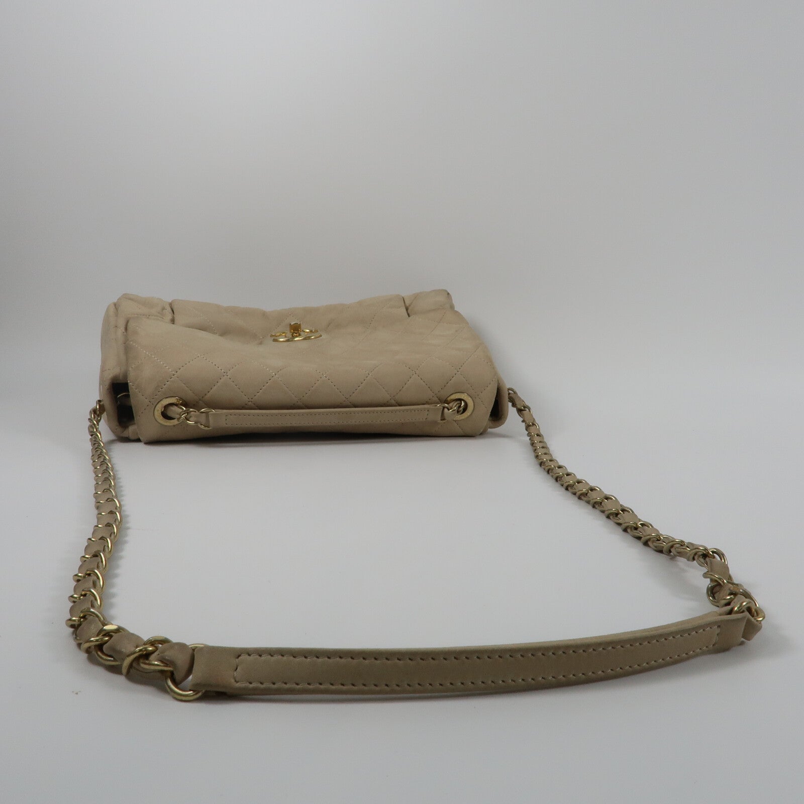 CHANEL 牛皮皮革Chain Shoulder鏈帶肩背袋