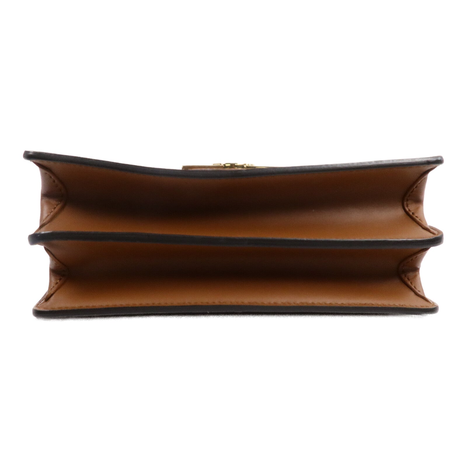 LOUIS VUITTON Monogram/Monogram Reverse Dauphine MM金扣手挽肩背兩用袋棕色