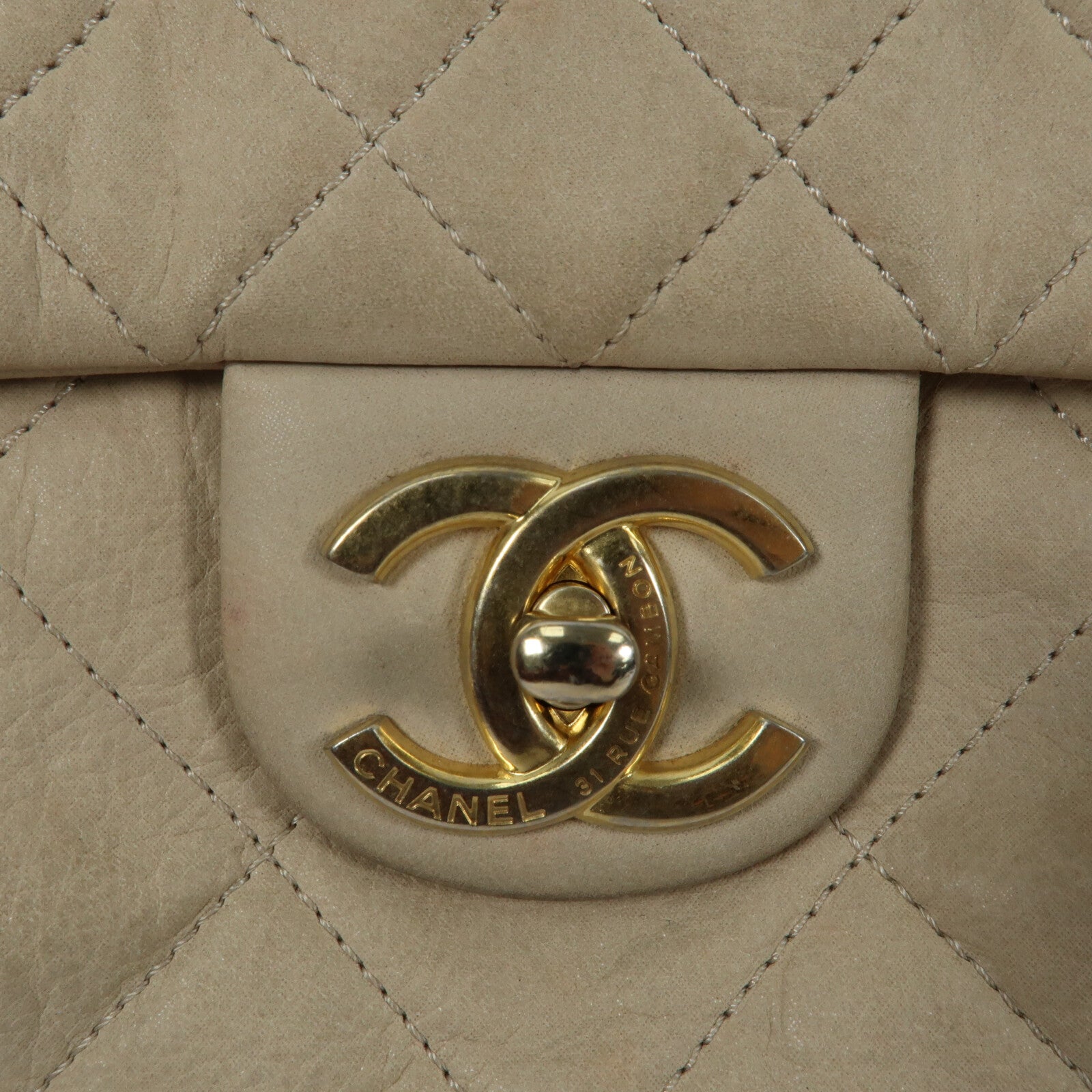 CHANEL 牛皮皮革Chain Shoulder鏈帶肩背袋
