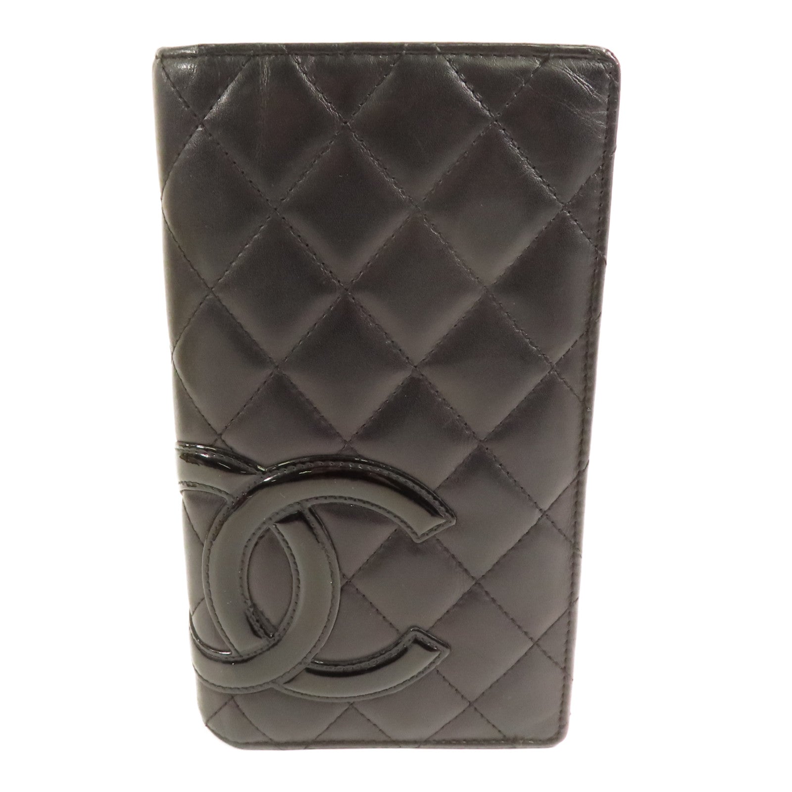 CHANEL 牛皮皮革Cambon Long Wallet銀扣長錢包