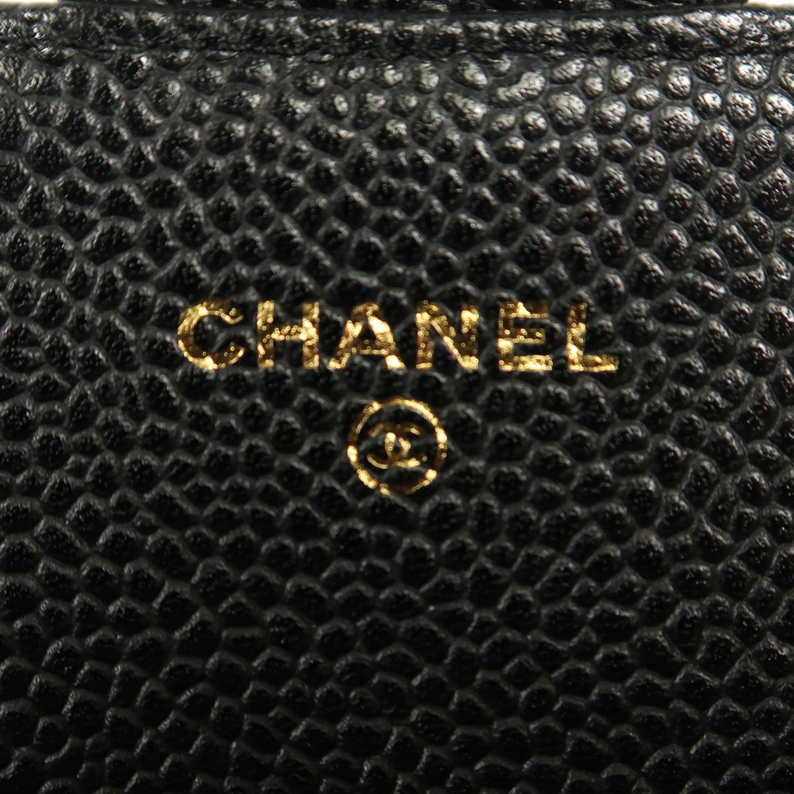 CHANEL 牛皮皮革Wallet金扣長錢包