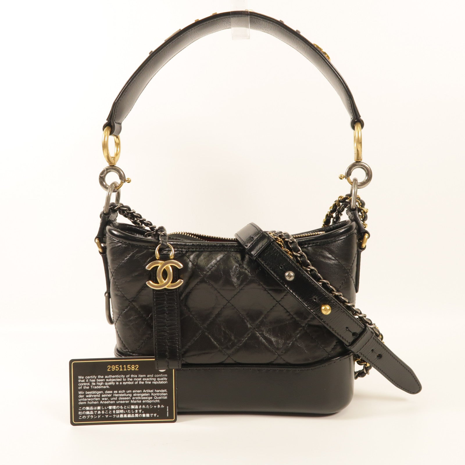 CHANEL 牛皮皮革Gabrielle Small手挽肩背兩用袋
