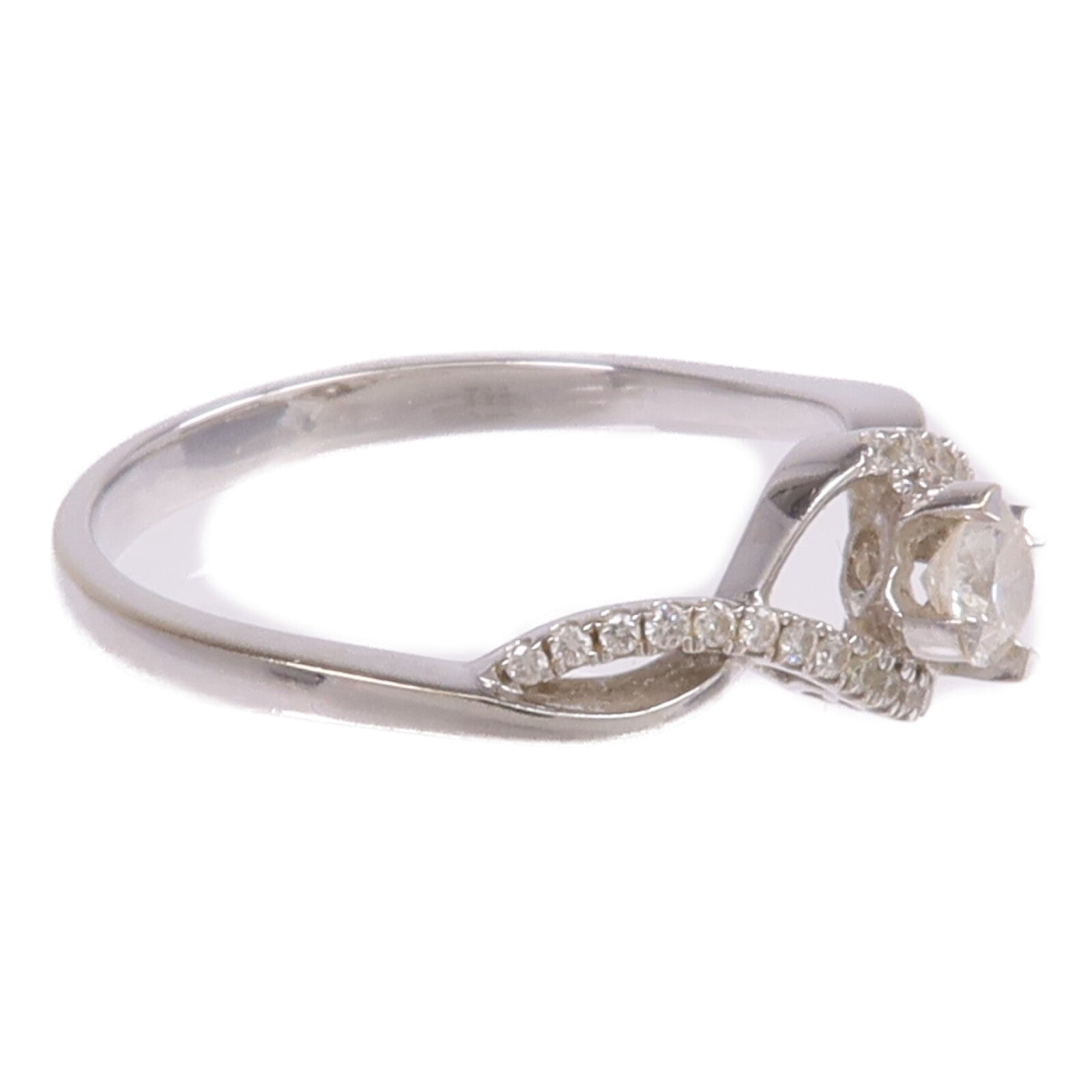 JEWELRY 【激減優惠】18K白金Diamond Ring鑽石戒指US#5.25