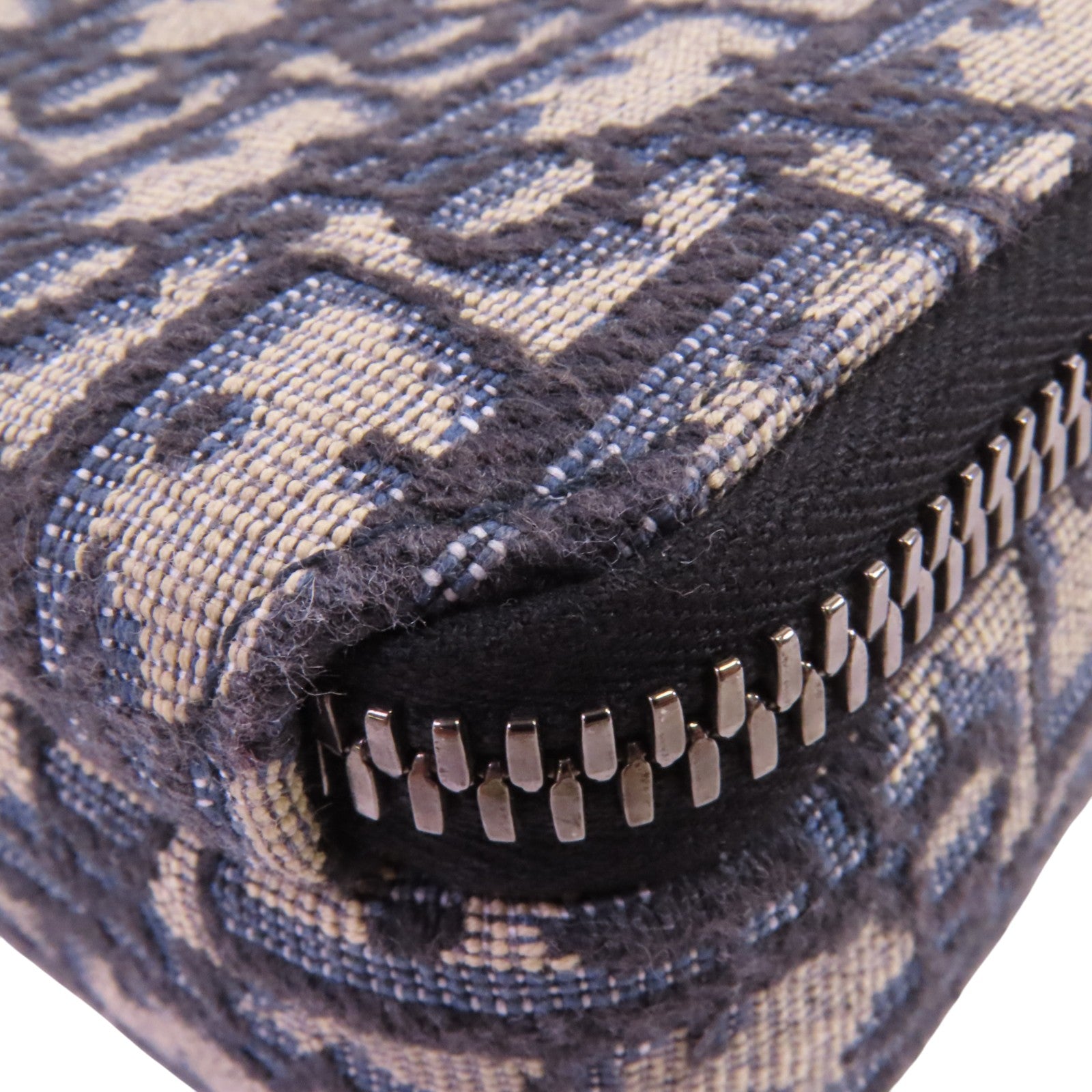 Dior Obriqur帆布Zipped Pouch With Strap銀扣肩背袋