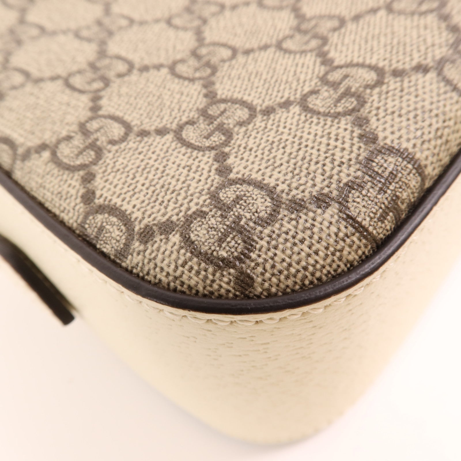 GUCCI 塗層帆布/牛皮皮革Ophidia GG金扣肩背袋