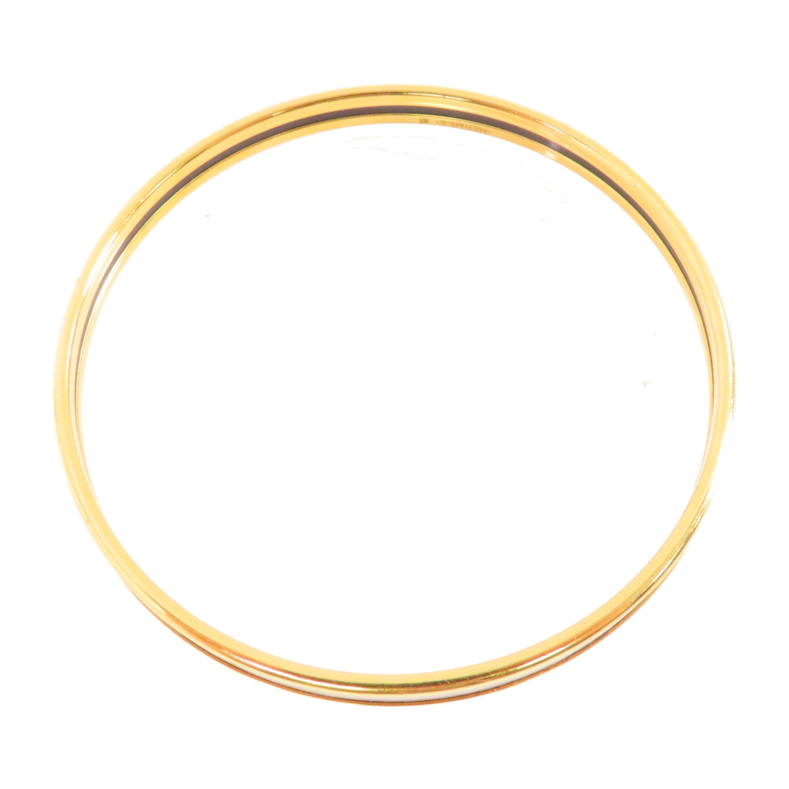 HERMES 金屬/琺瑯Tresse De Coeur Bracelet手鏈Etoupe大象色