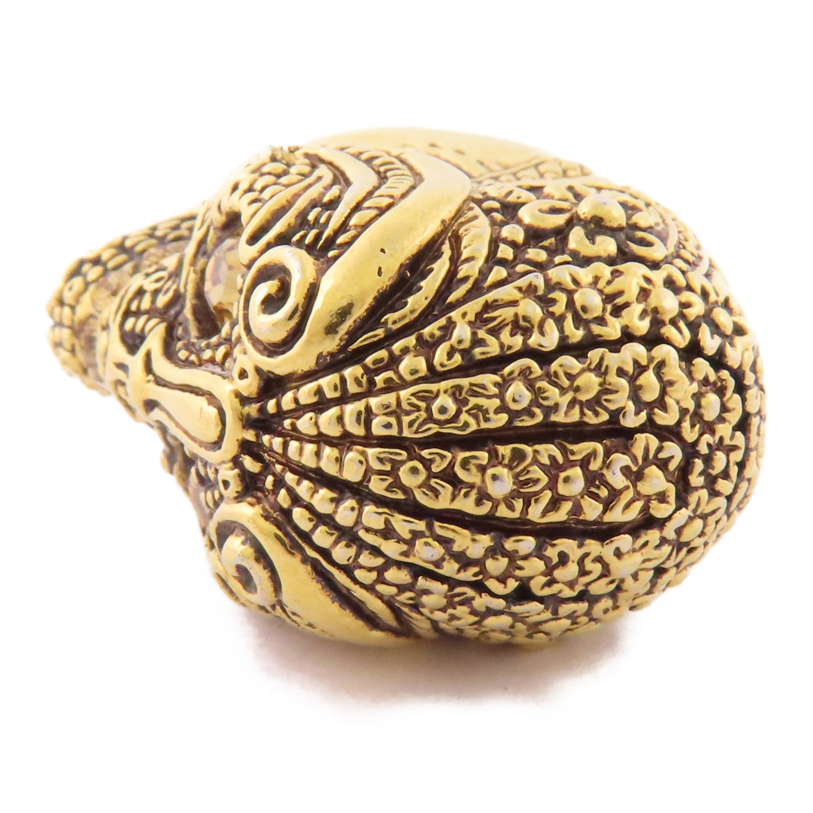 SELECTION Brass McQueen Lace Skull Ring戒指US#6