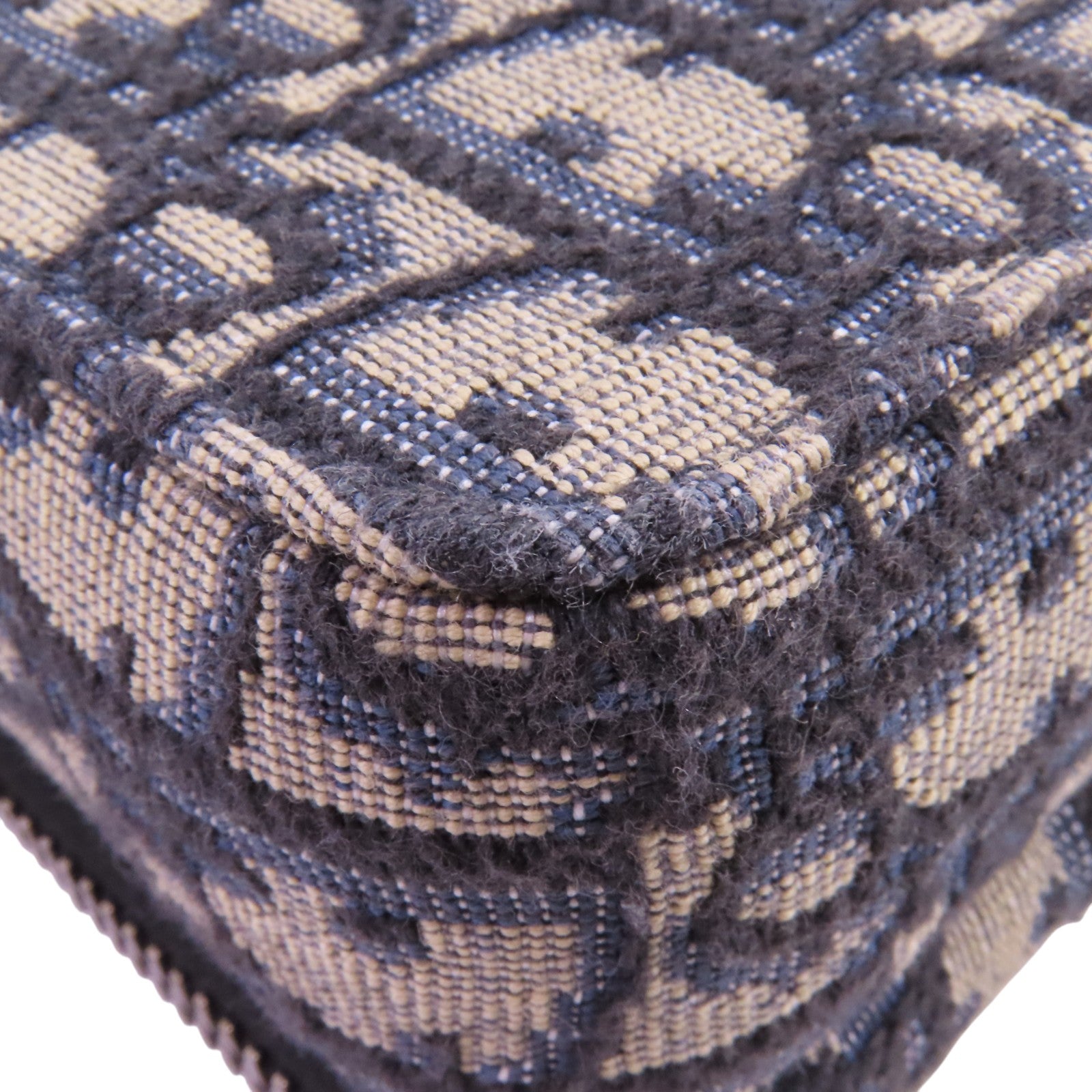 Dior Obriqur帆布Zipped Pouch With Strap銀扣肩背袋