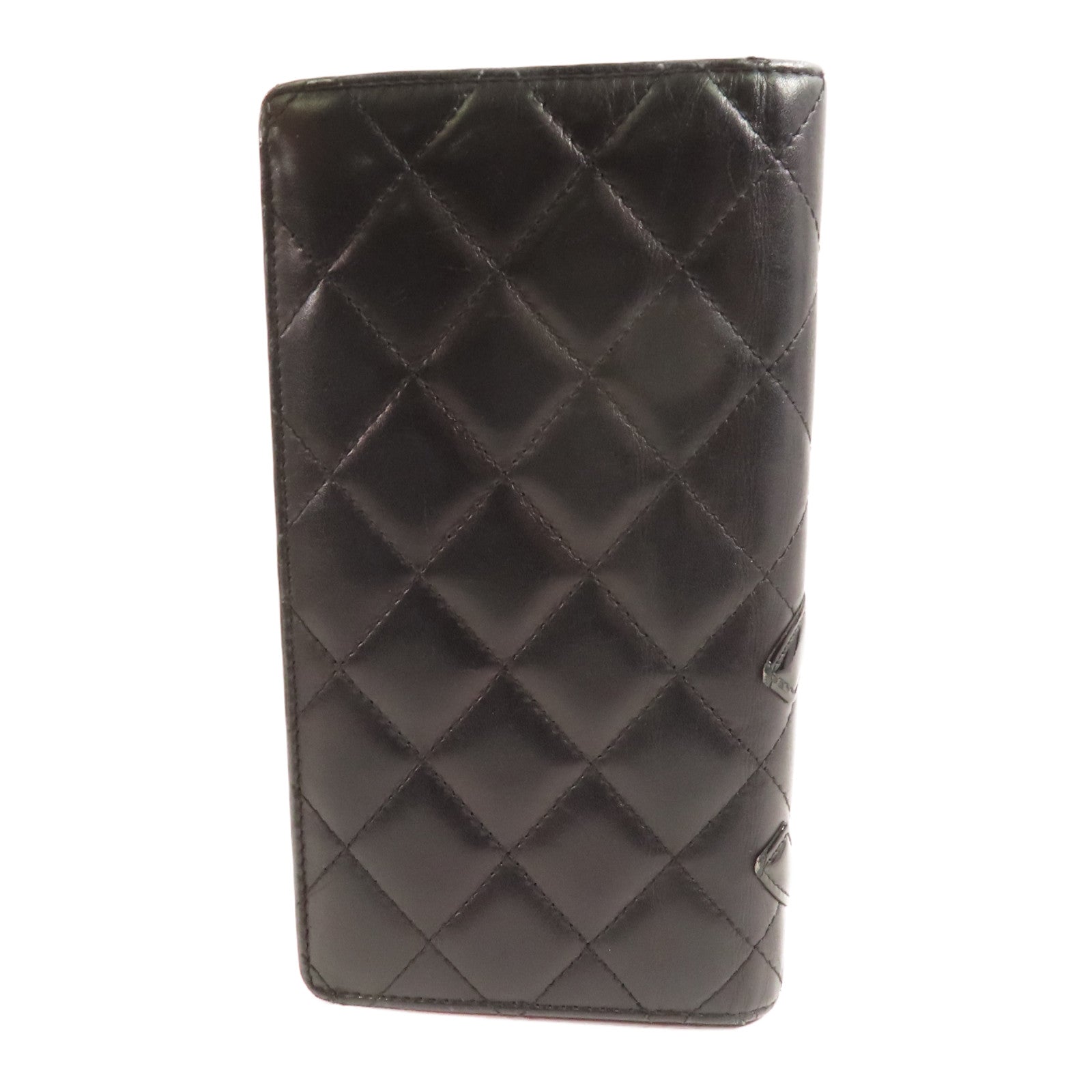 CHANEL 牛皮皮革Cambon Long Wallet銀扣長錢包