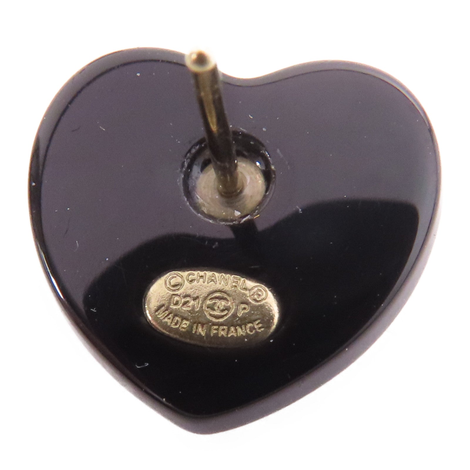 CHANEL PVC Heart Earrings耳環