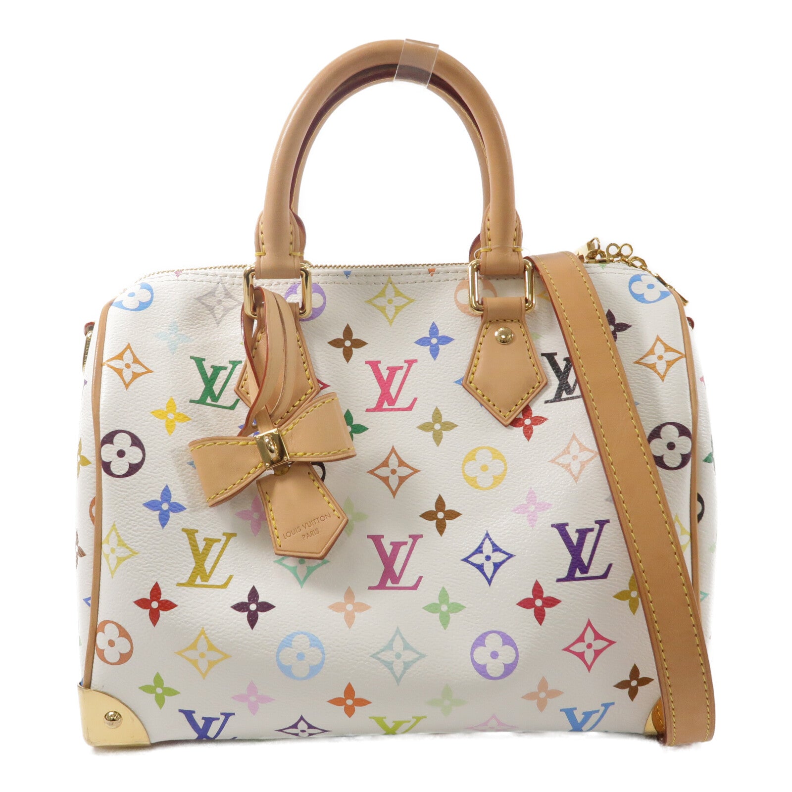 LOUIS VUITTON Monogram Multicolor Speedy Bandouliere 25手挽肩背兩用袋