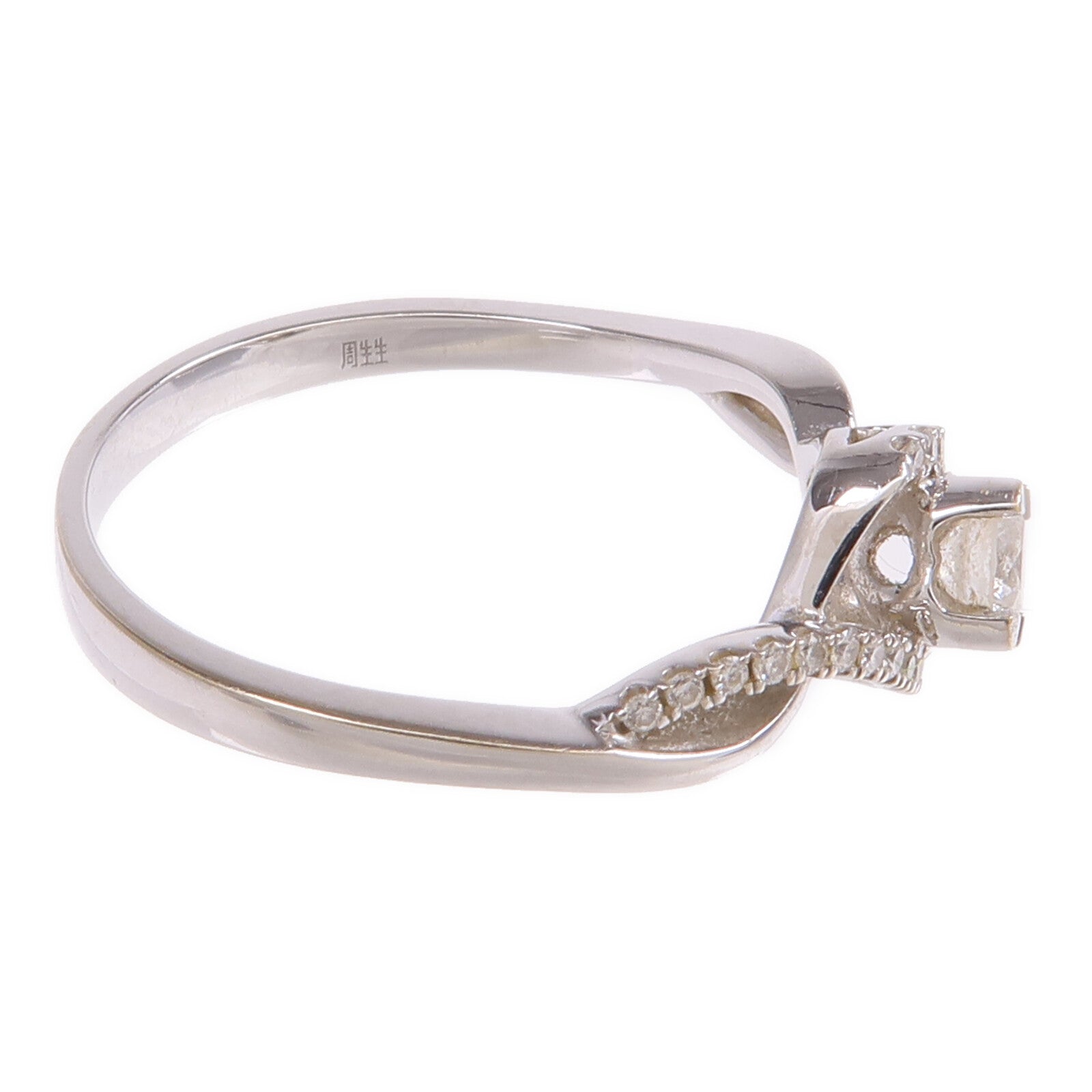 JEWELRY 【激減優惠】18K白金Diamond Ring鑽石戒指US#5.25