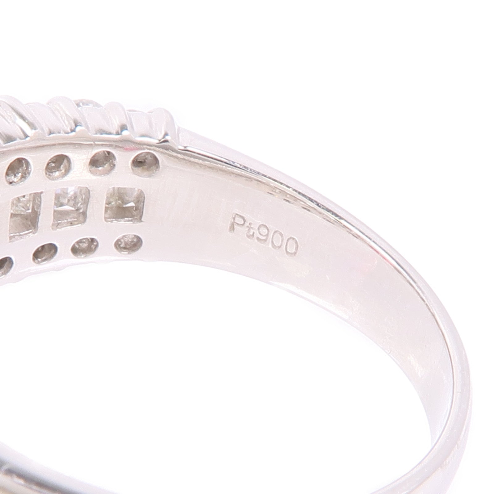 JEWELRY PT900鉑金Ruby/Diamond Ring紅寶石/鑽石戒指US#6.5