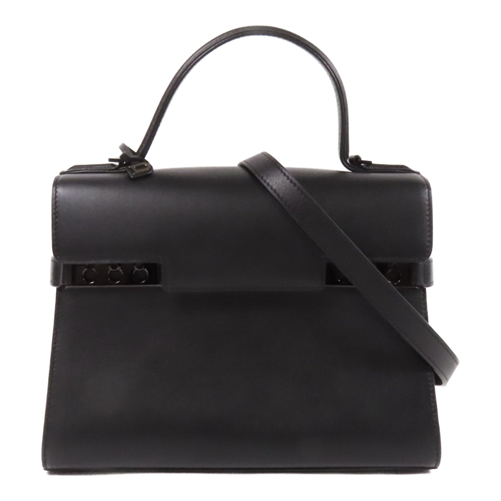 Delvaux 牛皮皮革Tempete MM手挽肩背兩用袋