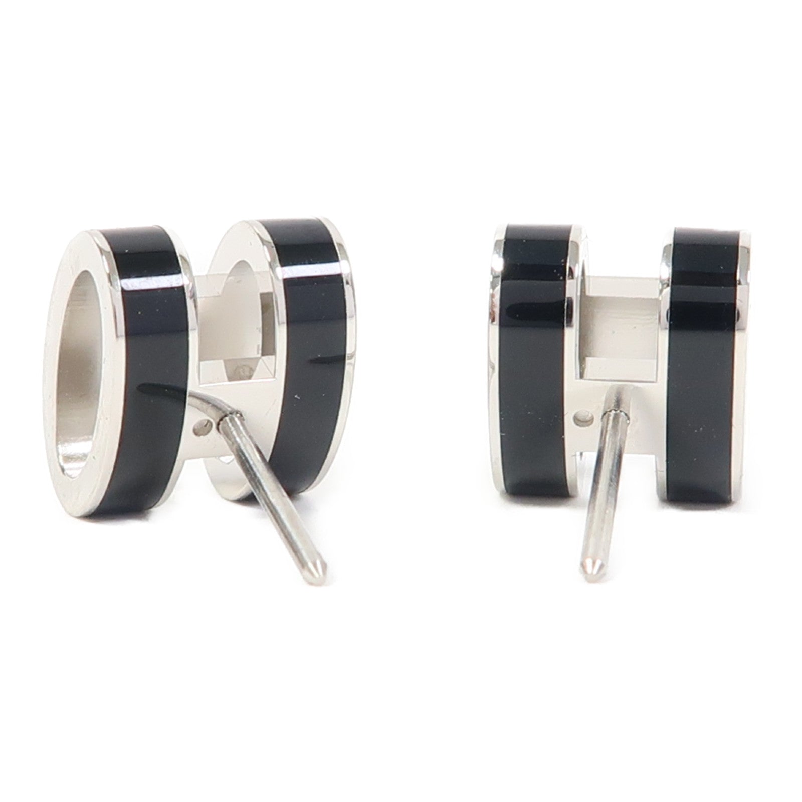 HERMES 金屬Pop H Earrings耳環黑色