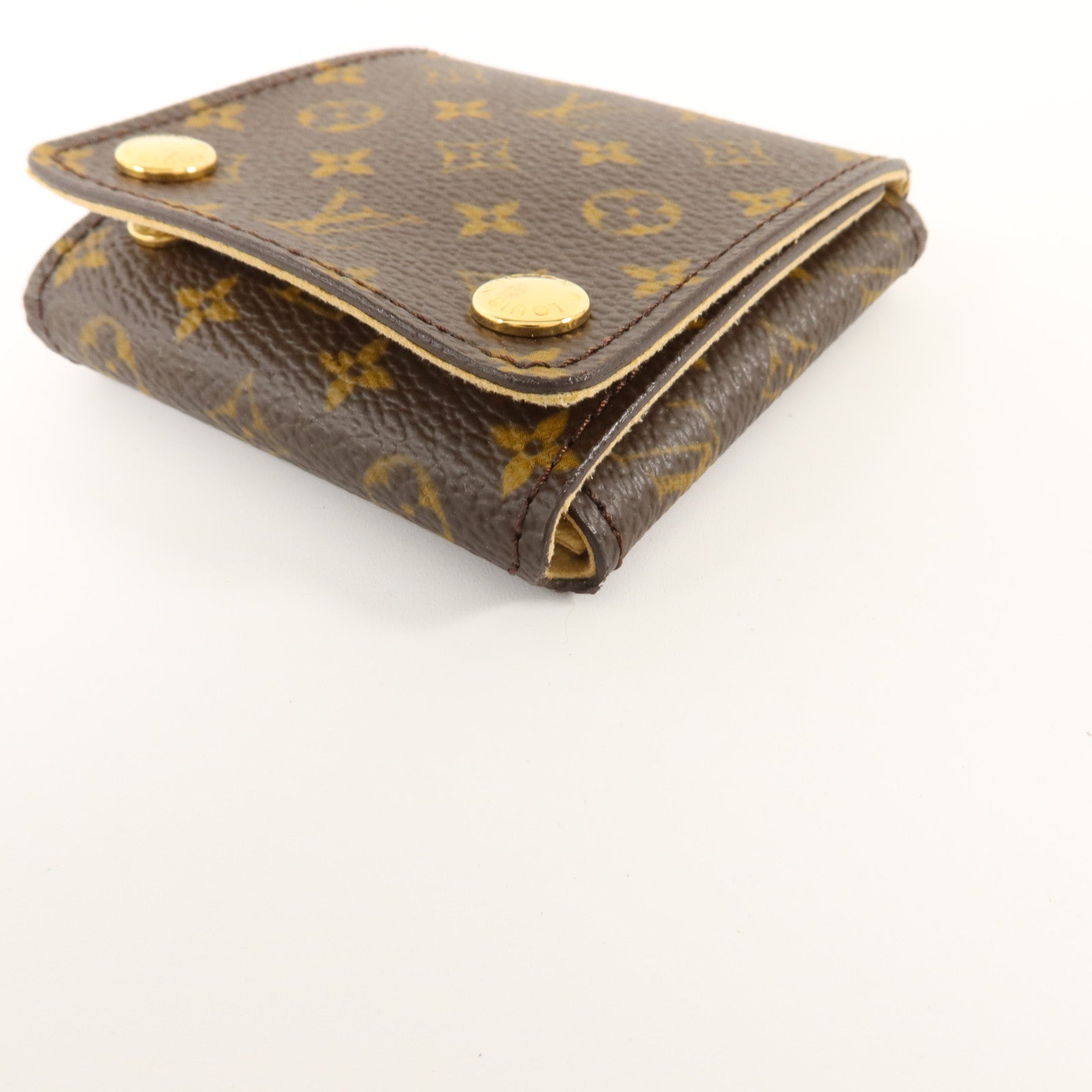 LOUIS VUITTON Monogram Folding Jewelry Case金扣折疊式珠寶袋