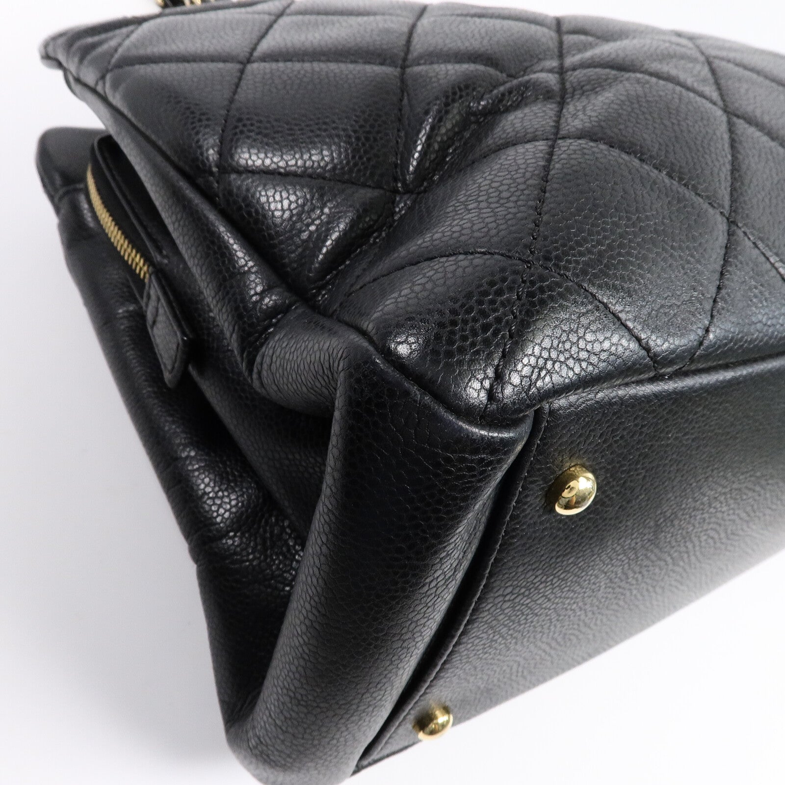 CHANEL 牛皮皮革Chain Shoulder Tote手挽袋