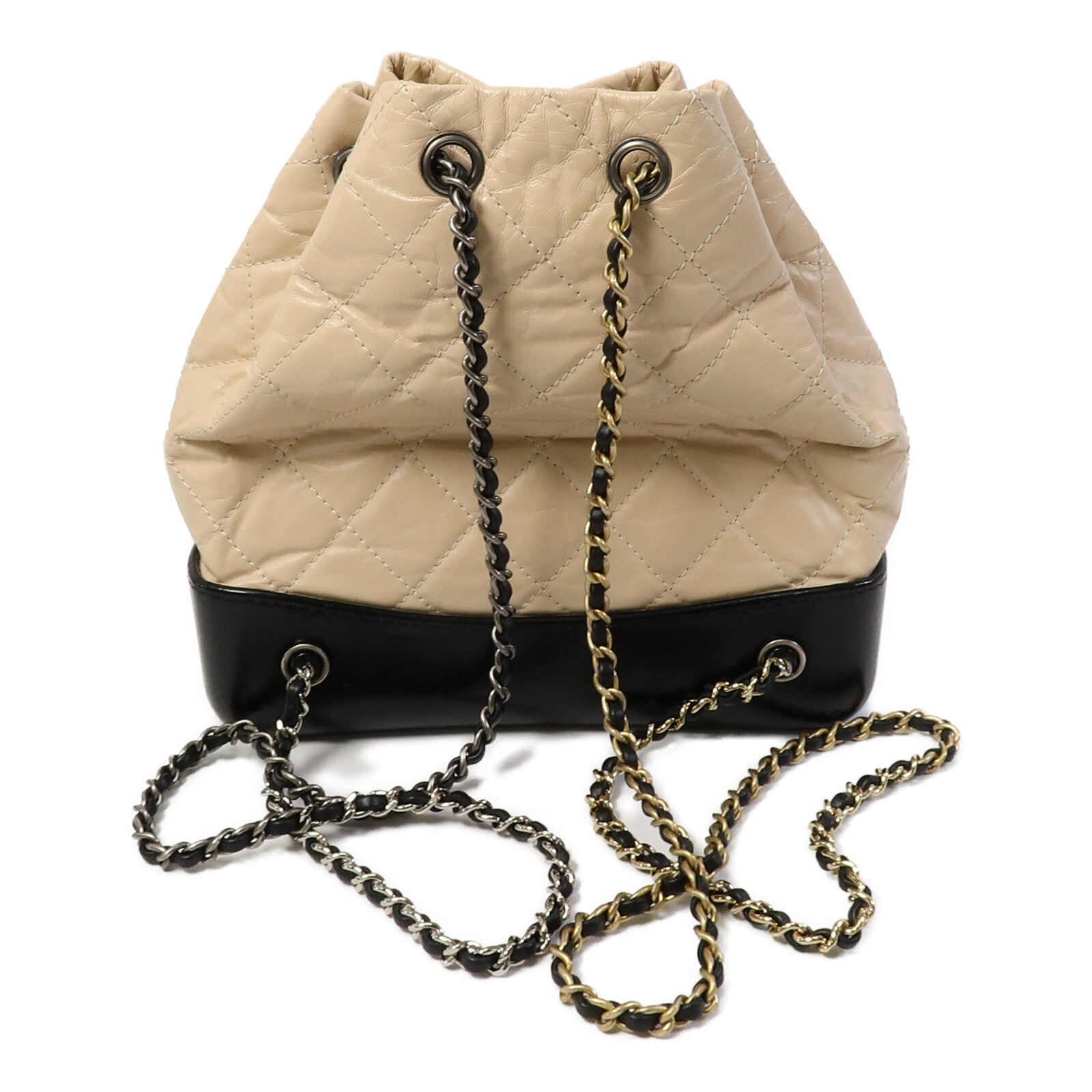 CHANEL 牛皮皮革Gabrielle BackPack鏈帶背包