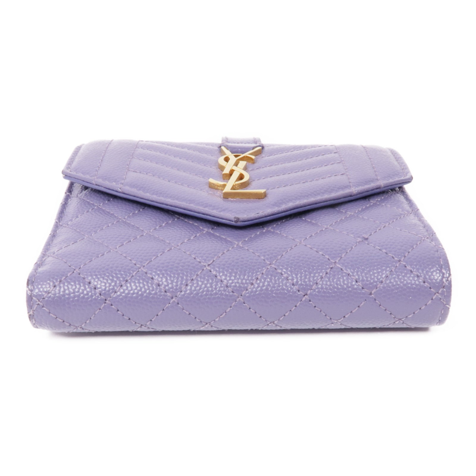 SAINT LAURENT 牛皮皮革Wallet錢包金扣