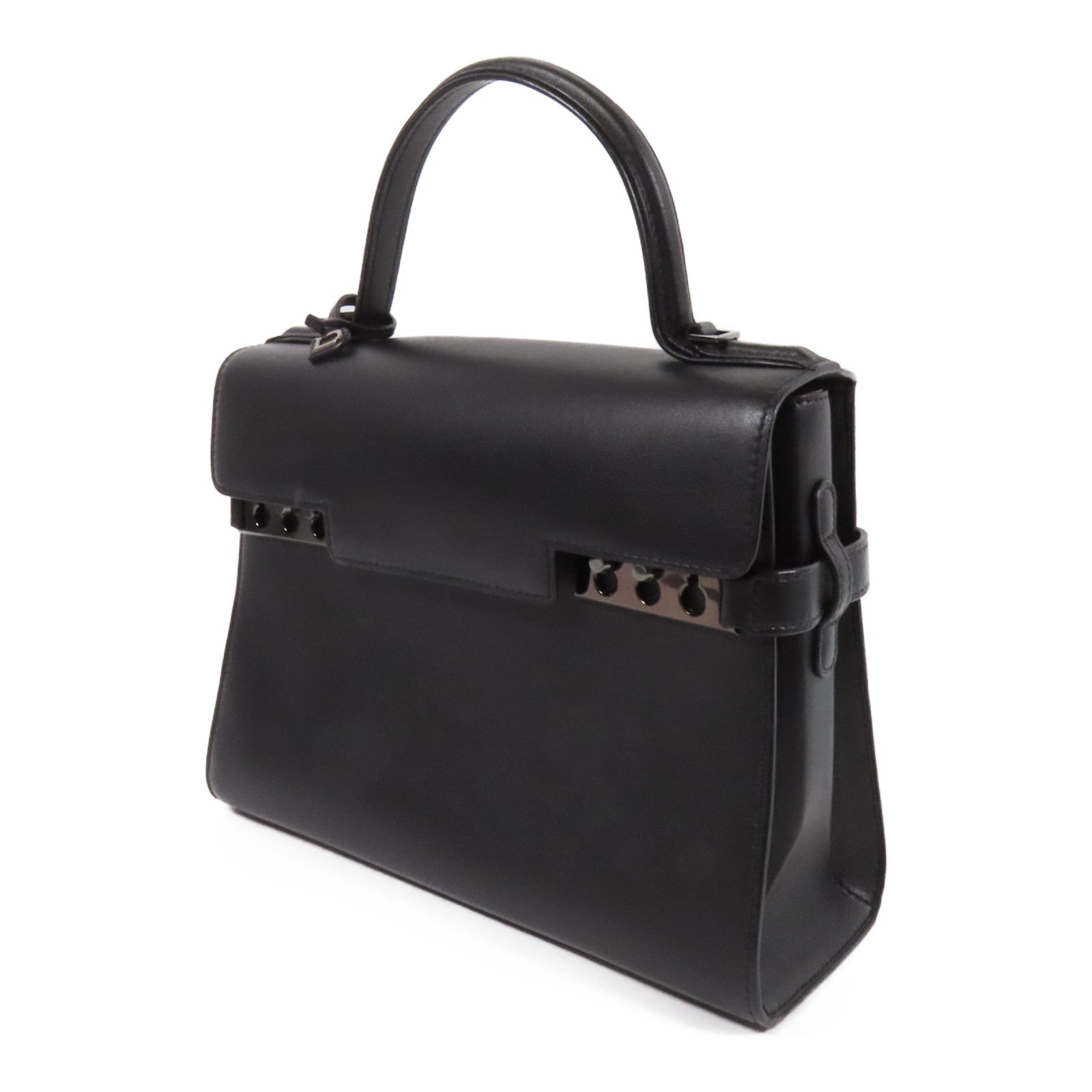 Delvaux 牛皮皮革Tempete MM手挽肩背兩用袋