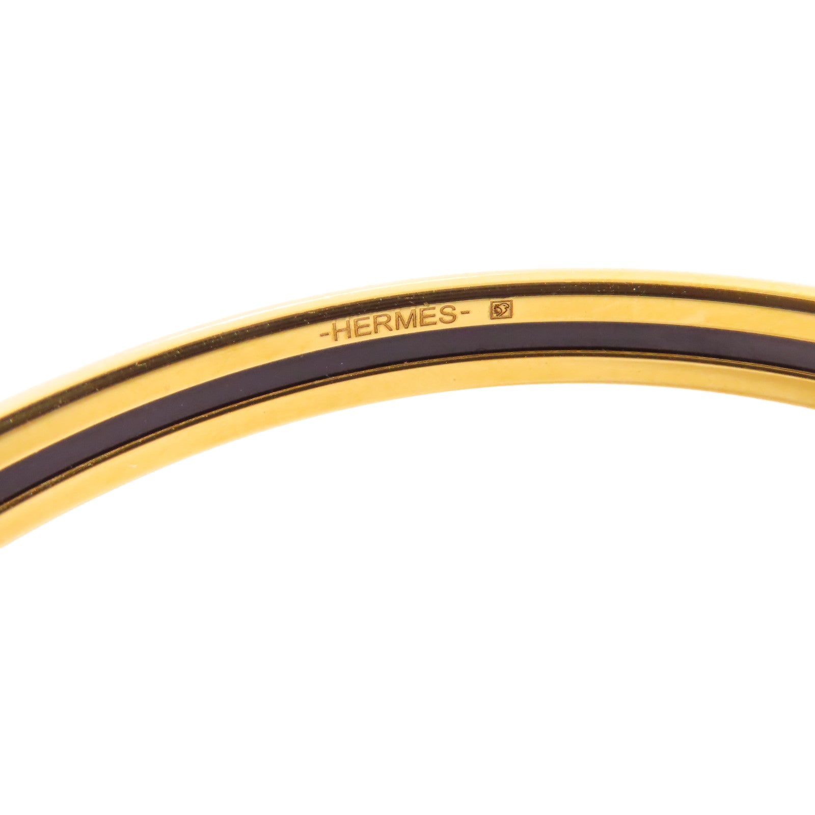 HERMES 金屬/琺瑯Tresse De Coeur Bracelet手鏈Etoupe大象色