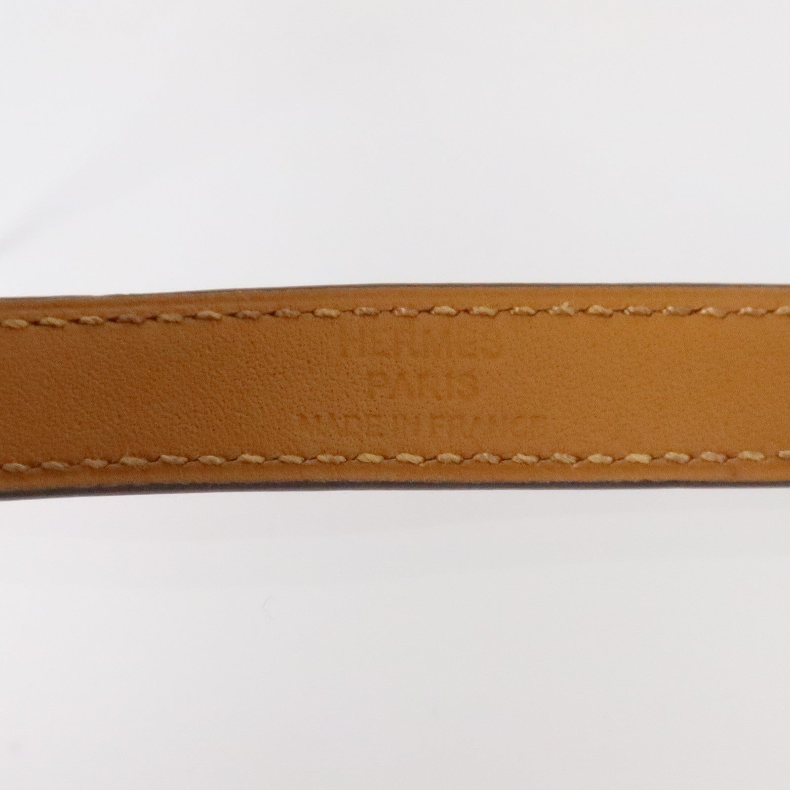 HERMES Swift皮革/金屬Mini Kelly Double Tour Bracelet金扣手鏈Rose Purple