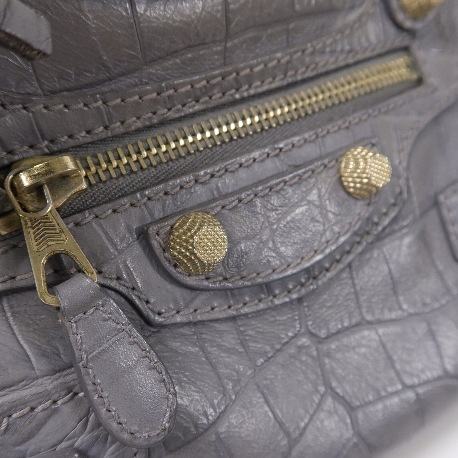 BALENCIAGA 牛皮皮革Giant Mini City肩背袋