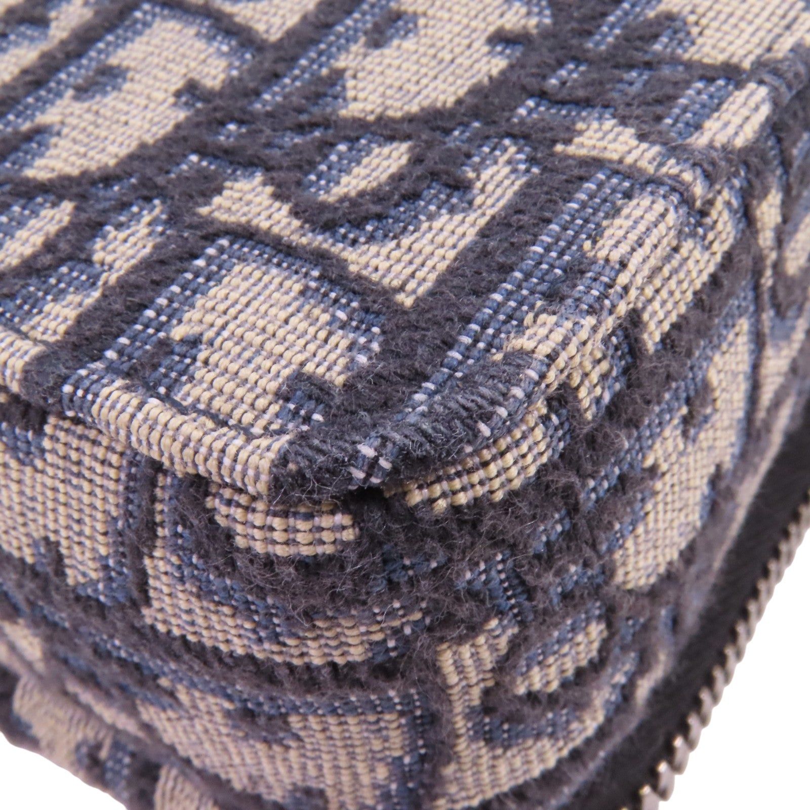 Dior Obriqur帆布Zipped Pouch With Strap銀扣肩背袋