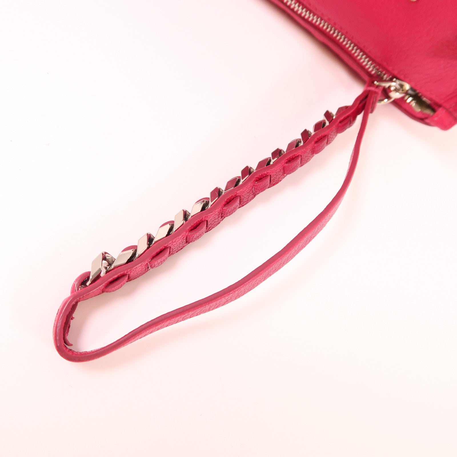 GIVENCHY 牛皮皮革Pandora Clutch銀扣手拿包