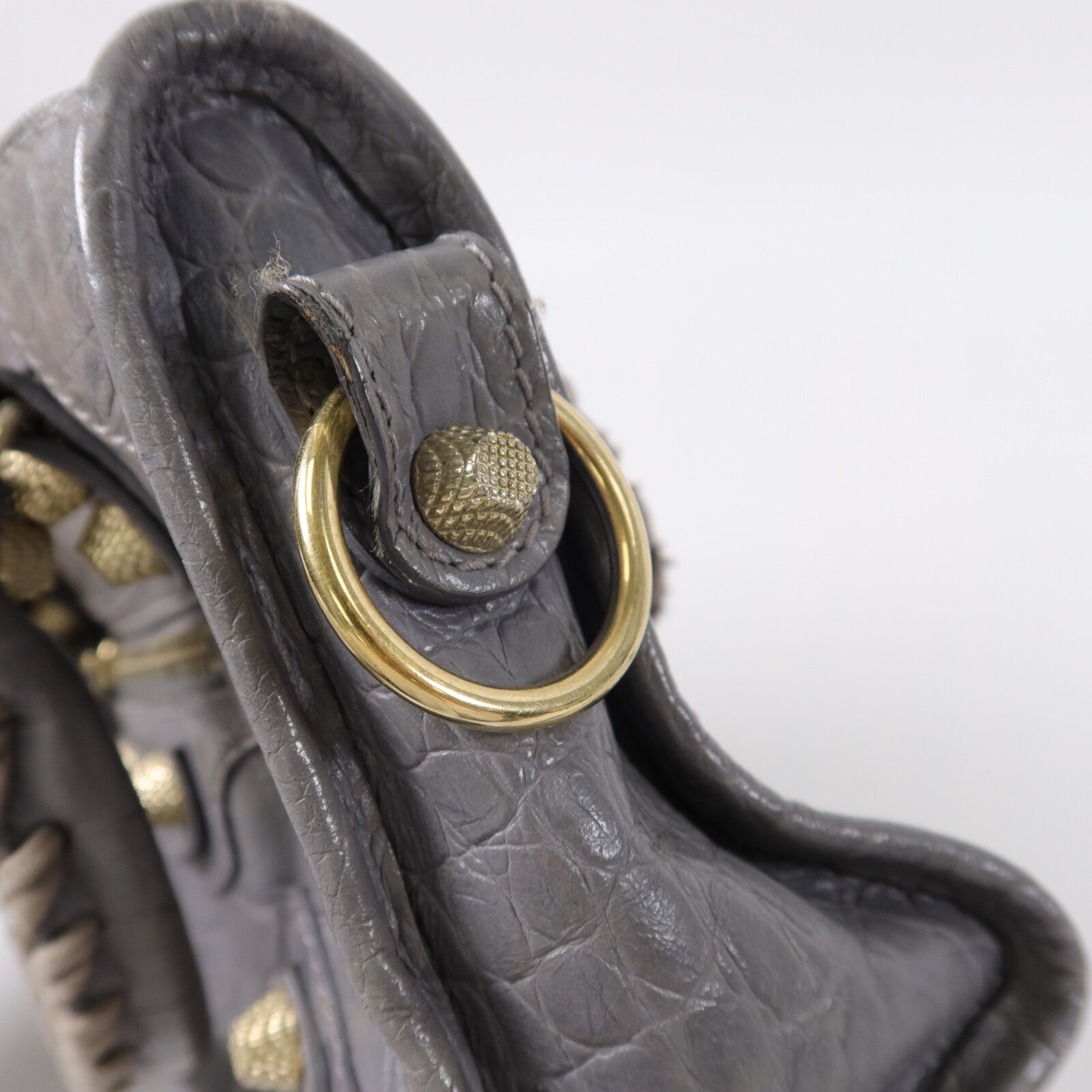 BALENCIAGA 牛皮皮革Giant Mini City肩背袋