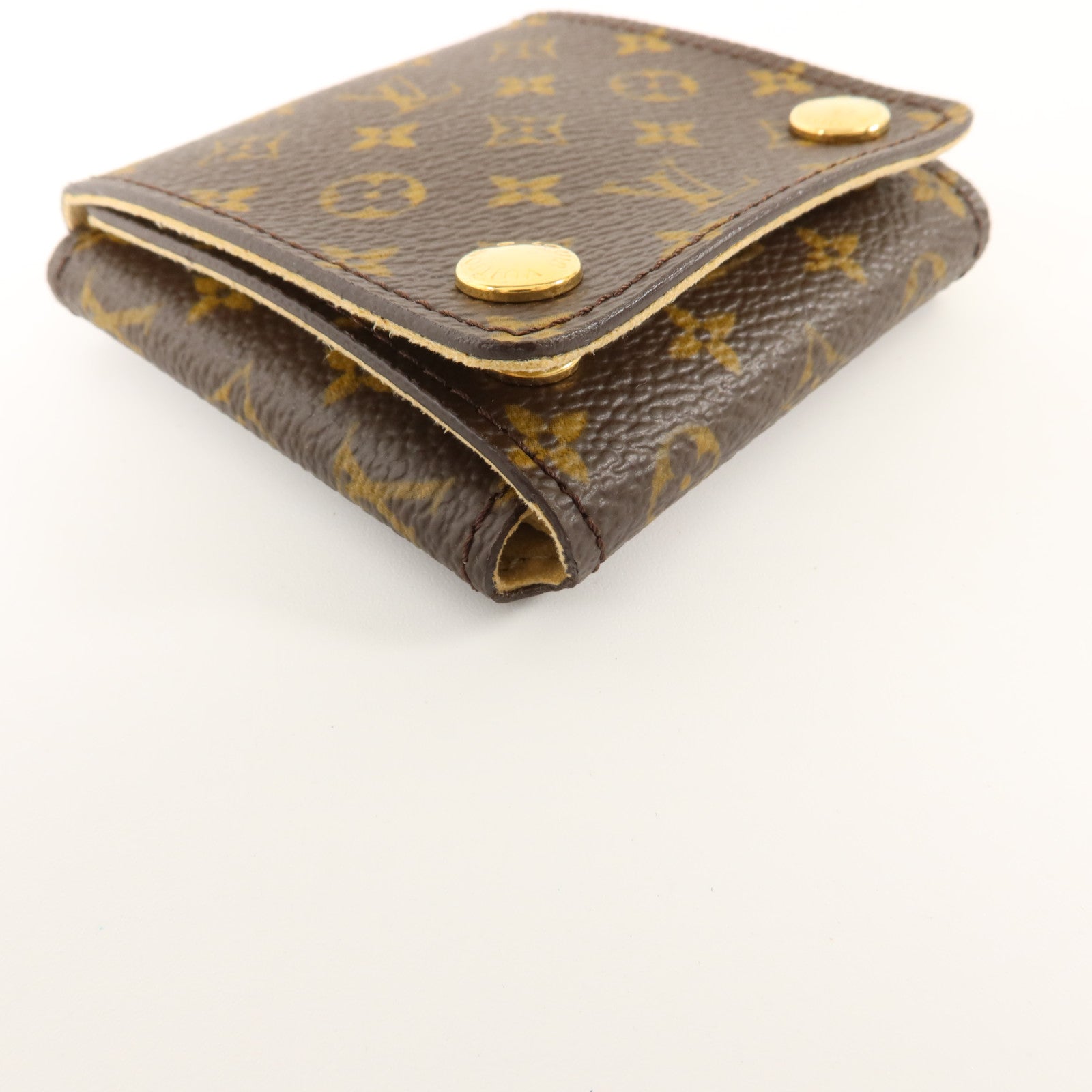 LOUIS VUITTON Monogram Folding Jewelry Case金扣折疊式珠寶袋