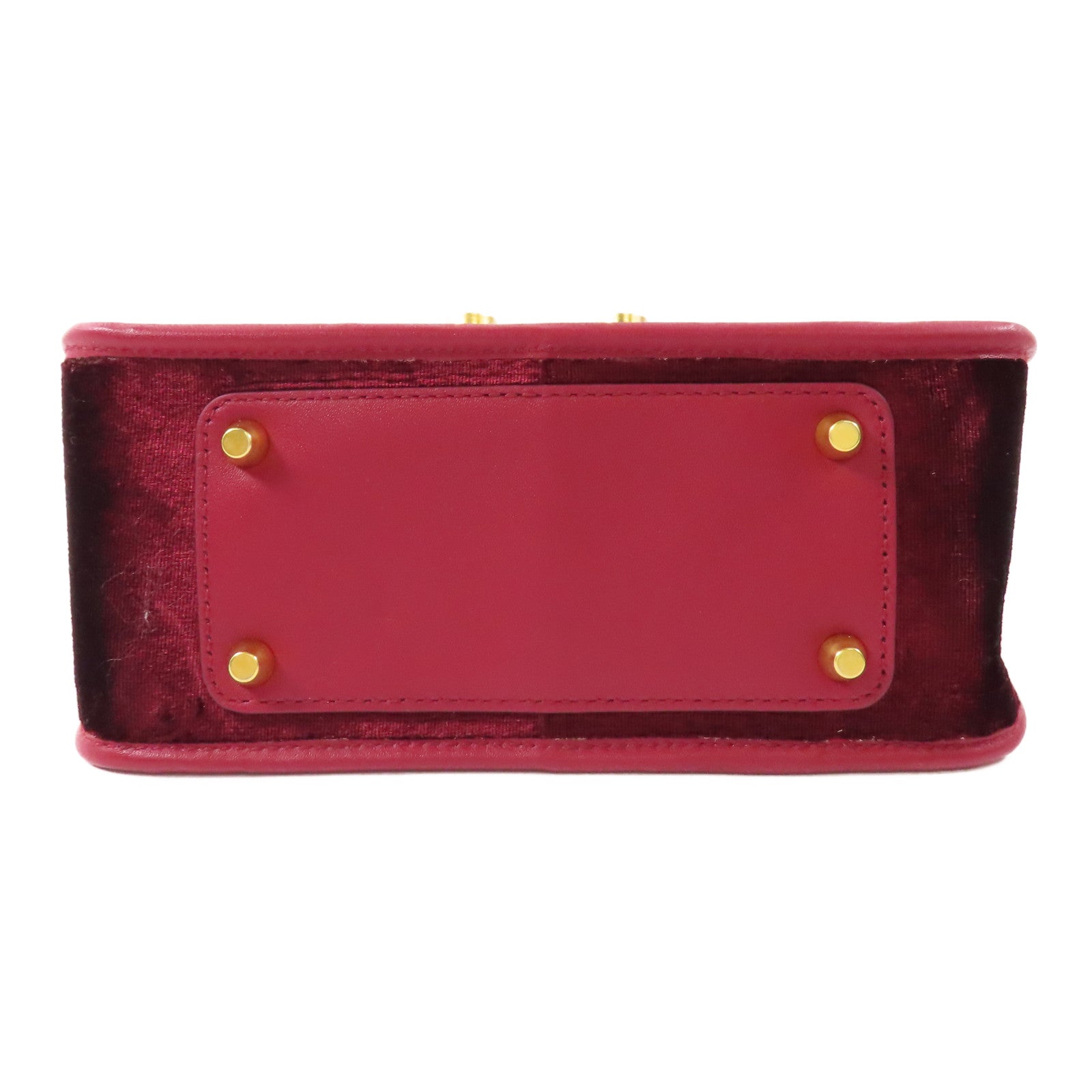 Furla 天鵝絨Shoulder Bag金扣肩背袋