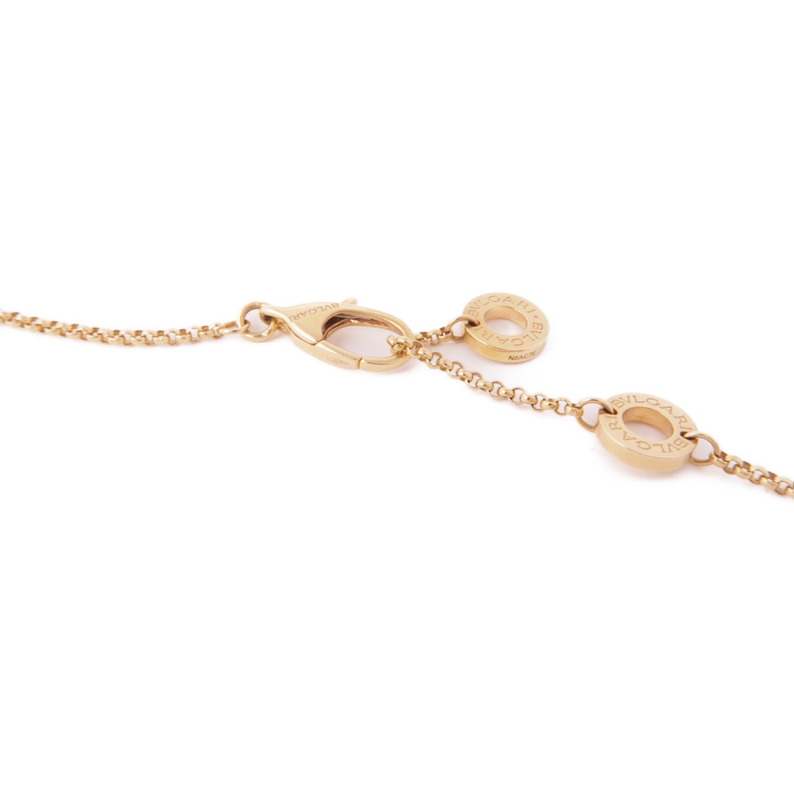 BVLGARI 18K玫瑰金B-zero 1 Diamond Necklace鑽石項鍊