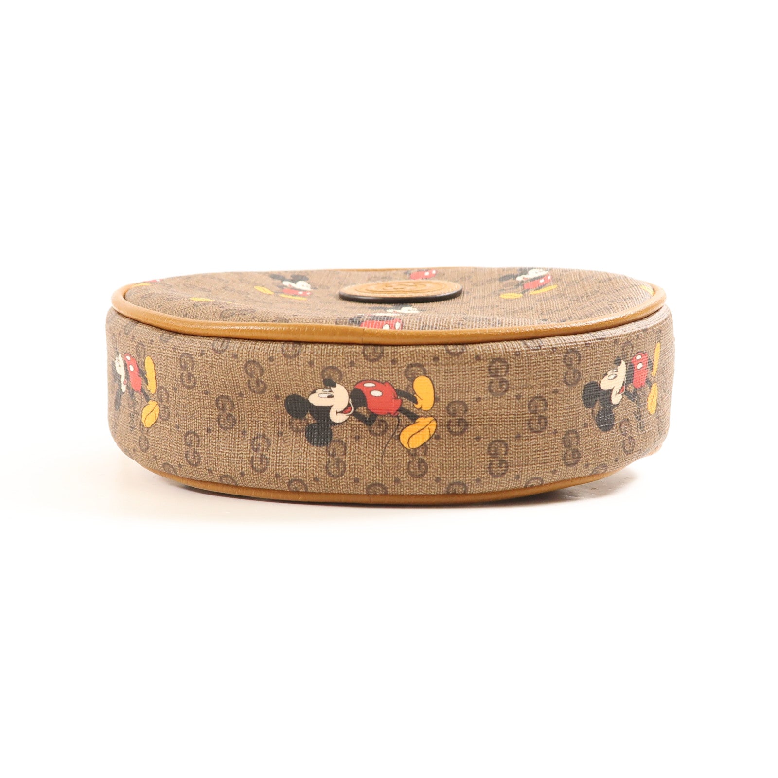 GUCCI 塗層帆布Disney GG Backpack金扣鏈帶背包