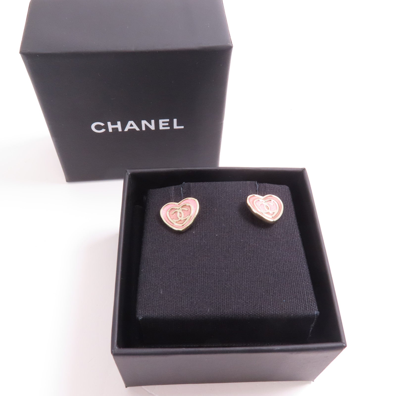 CHANEL 金屬Heart Earrings耳環