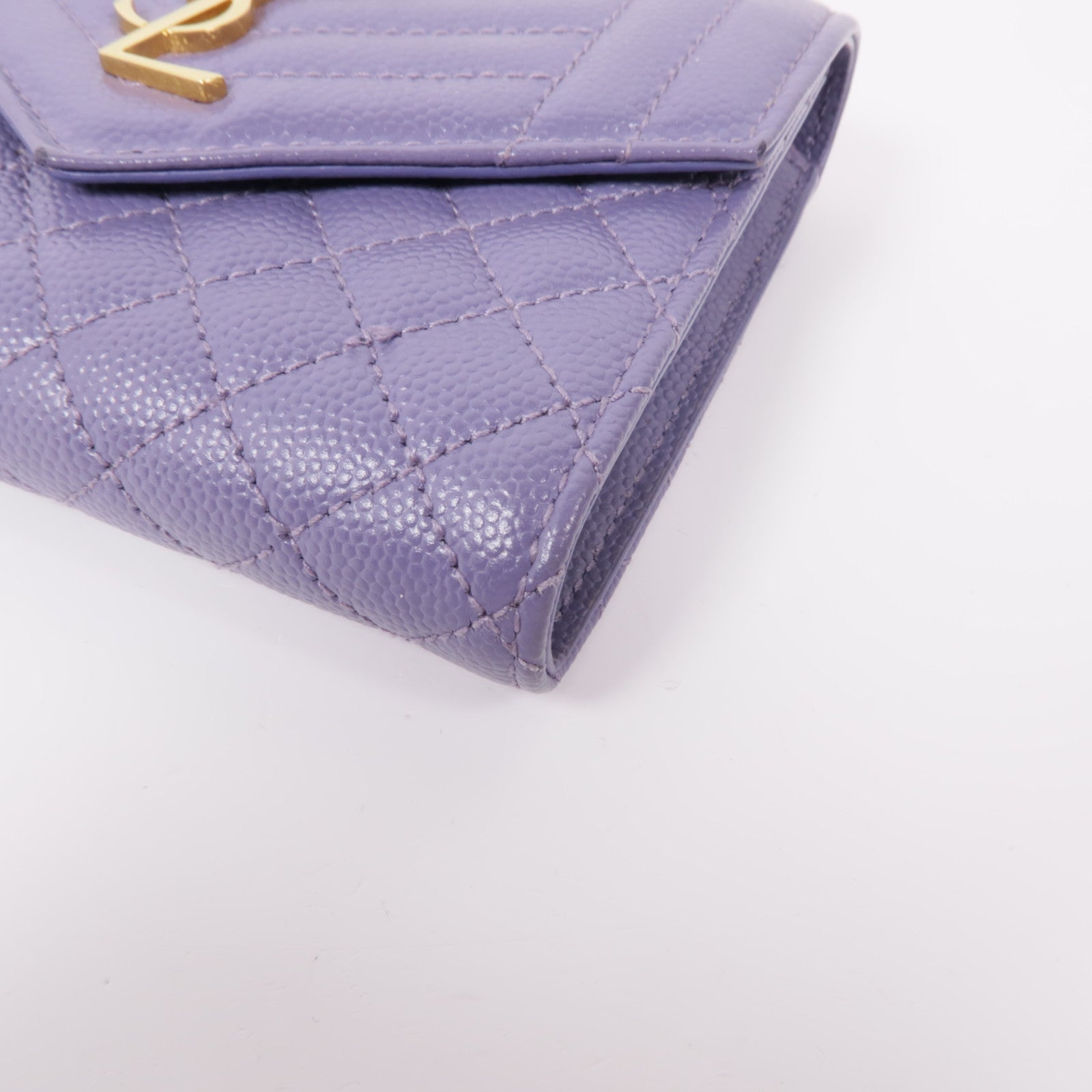SAINT LAURENT 牛皮皮革Wallet錢包金扣