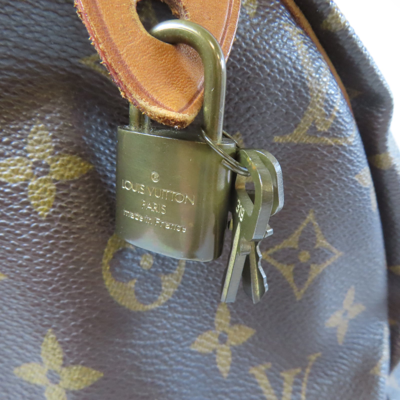 LOUIS VUITTON 【激減優惠】Monogram Speedy 30金扣手挽袋啡色