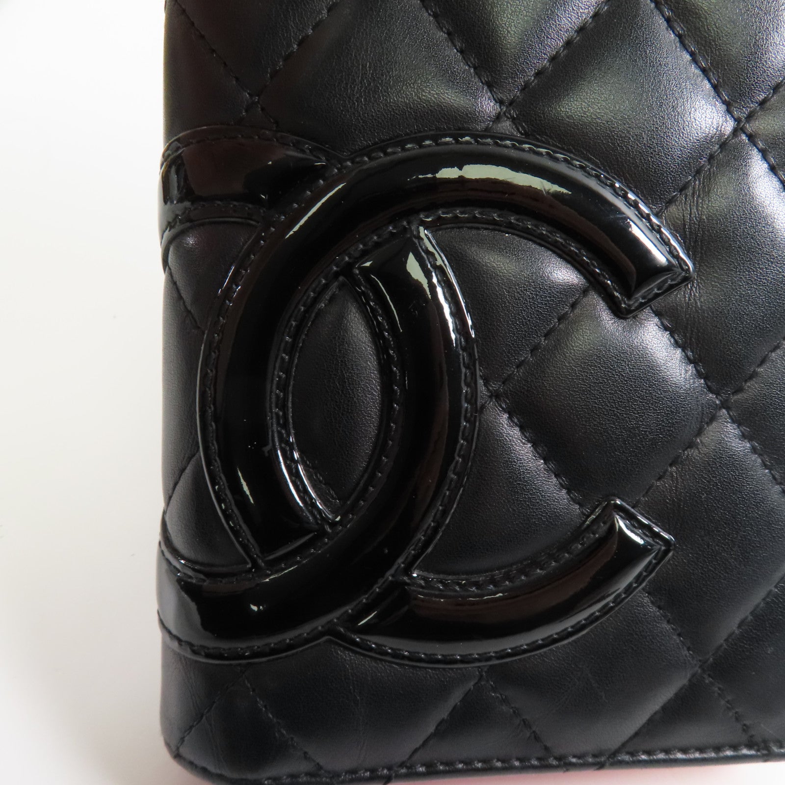 CHANEL 牛皮皮革Cambon Long Wallet銀扣長錢包