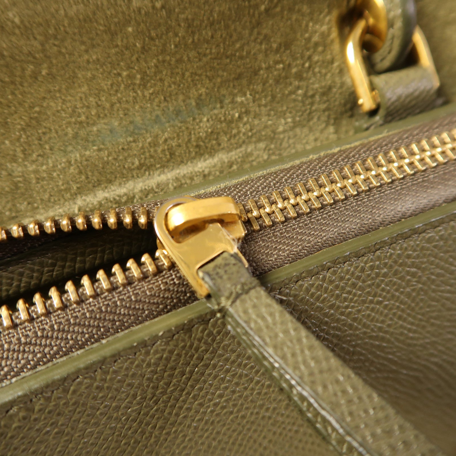 CELINE 牛皮皮革Micro Belt Bag金扣手挽肩背兩用袋