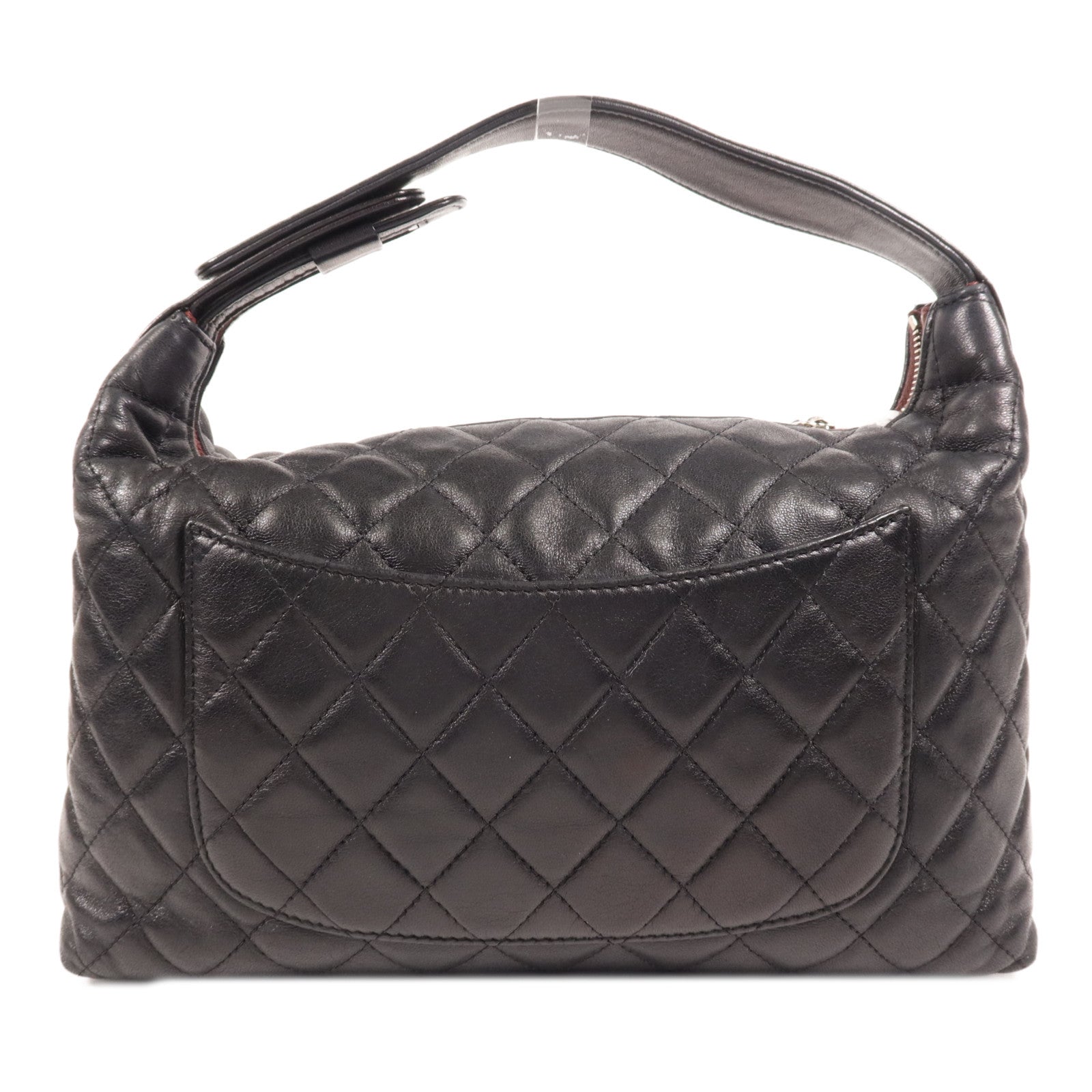 CHANEL 牛皮皮革Hand Bag銀扣手挽袋