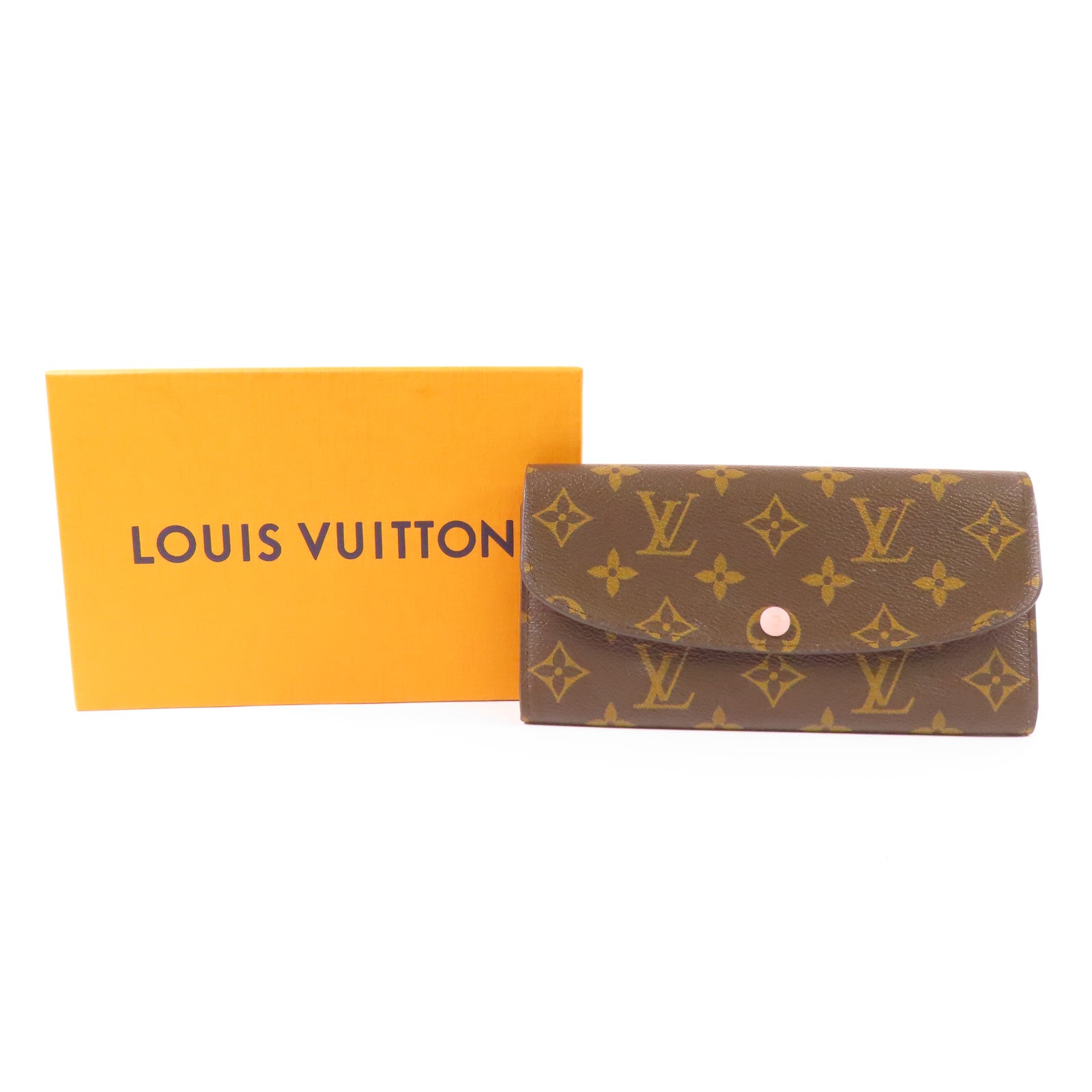 LOUIS VUITTON 【激減優惠】Monogram Emilie Wallet金扣長錢包